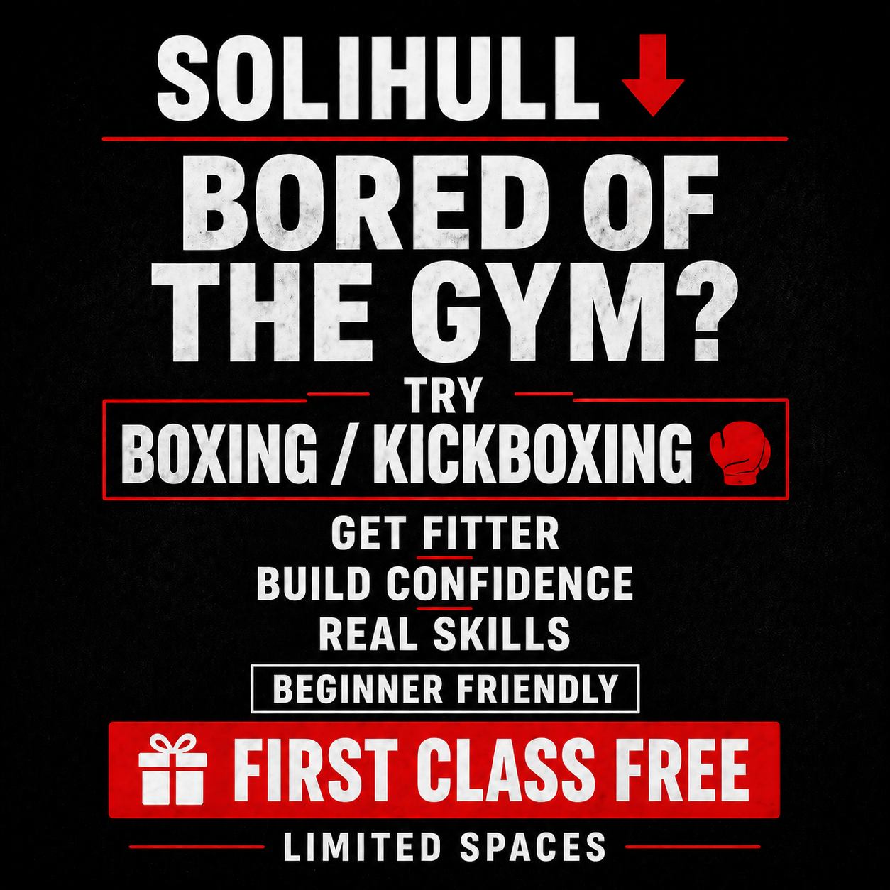 Combat Sports Centre Facebook ad: Train Like You Mean It