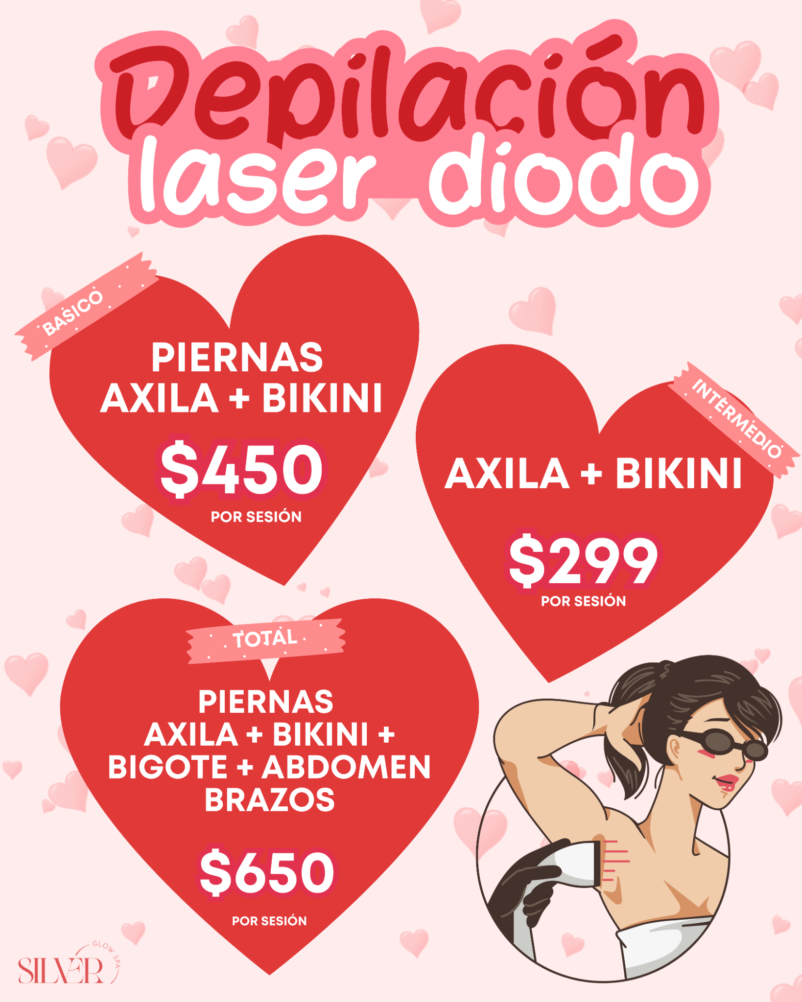 Silver Glow Spa Facebook ad
