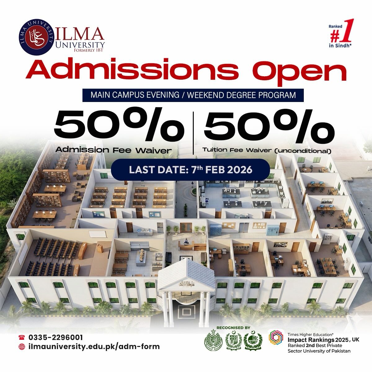 Ilma University Facebook ad: Admissions | ILMA University