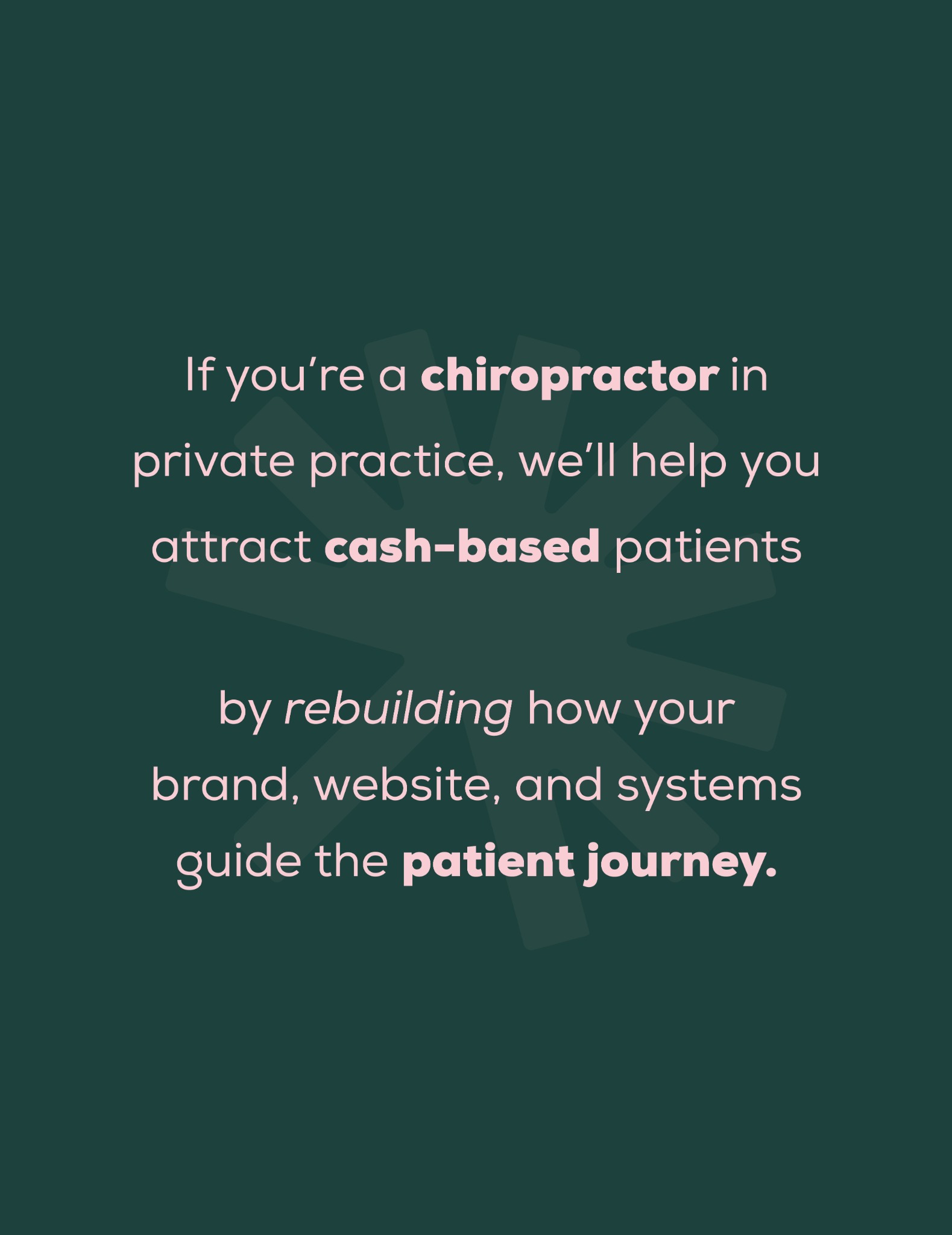 Everbooked Chiro Facebook ad: Chiropractors in private practice