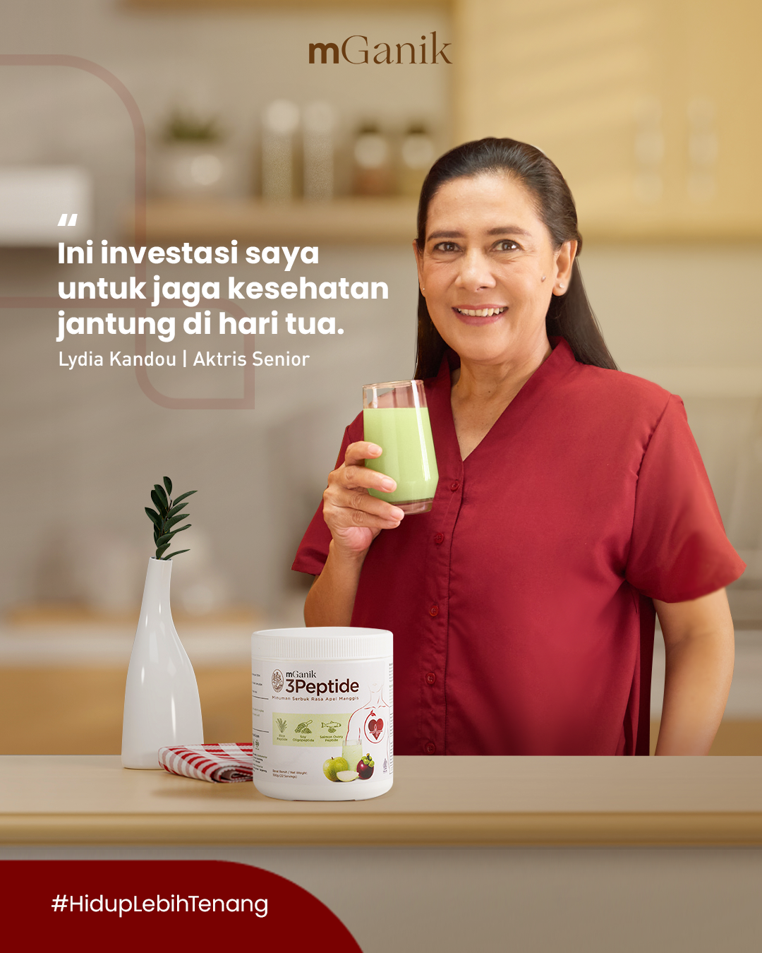 mGanik 3Peptide Public Figure Facebook ad: Solusi Alami Atasi Hipertensi