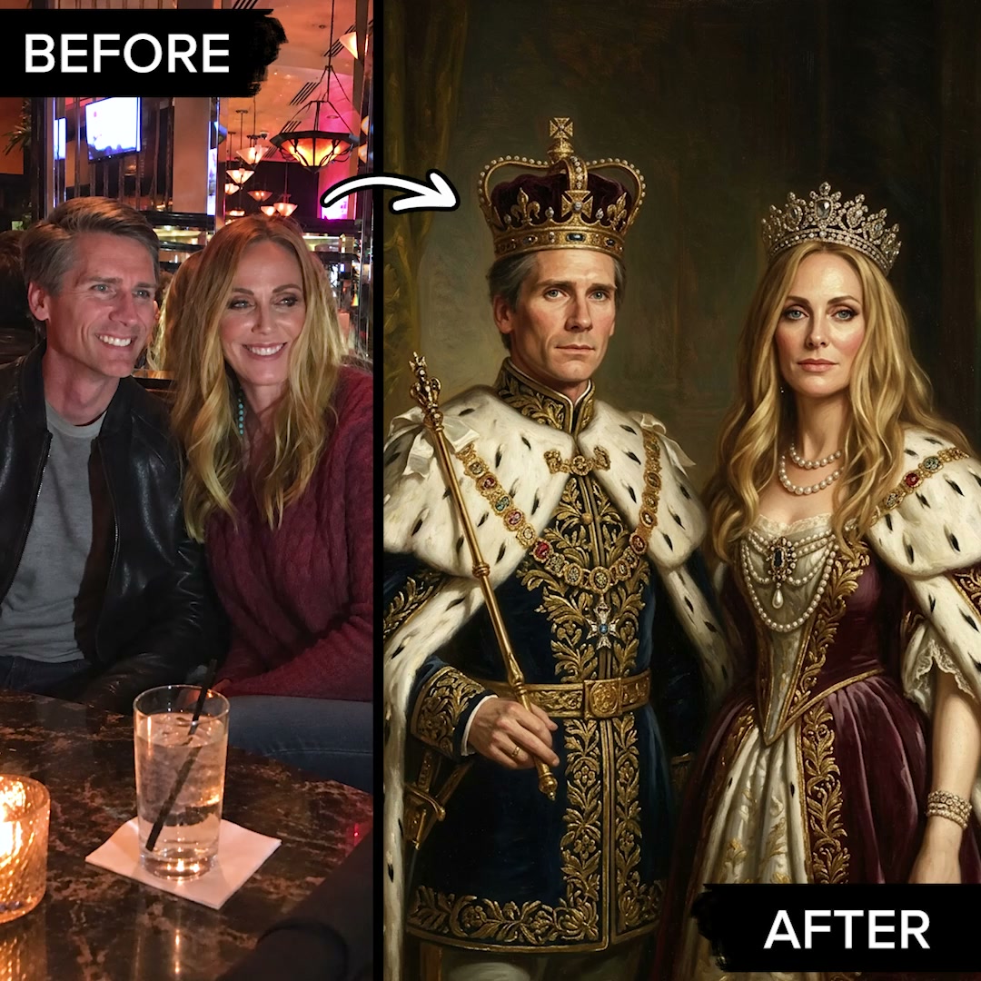 Turn Me Royal Facebook ad: The eternal portrait of your family's love