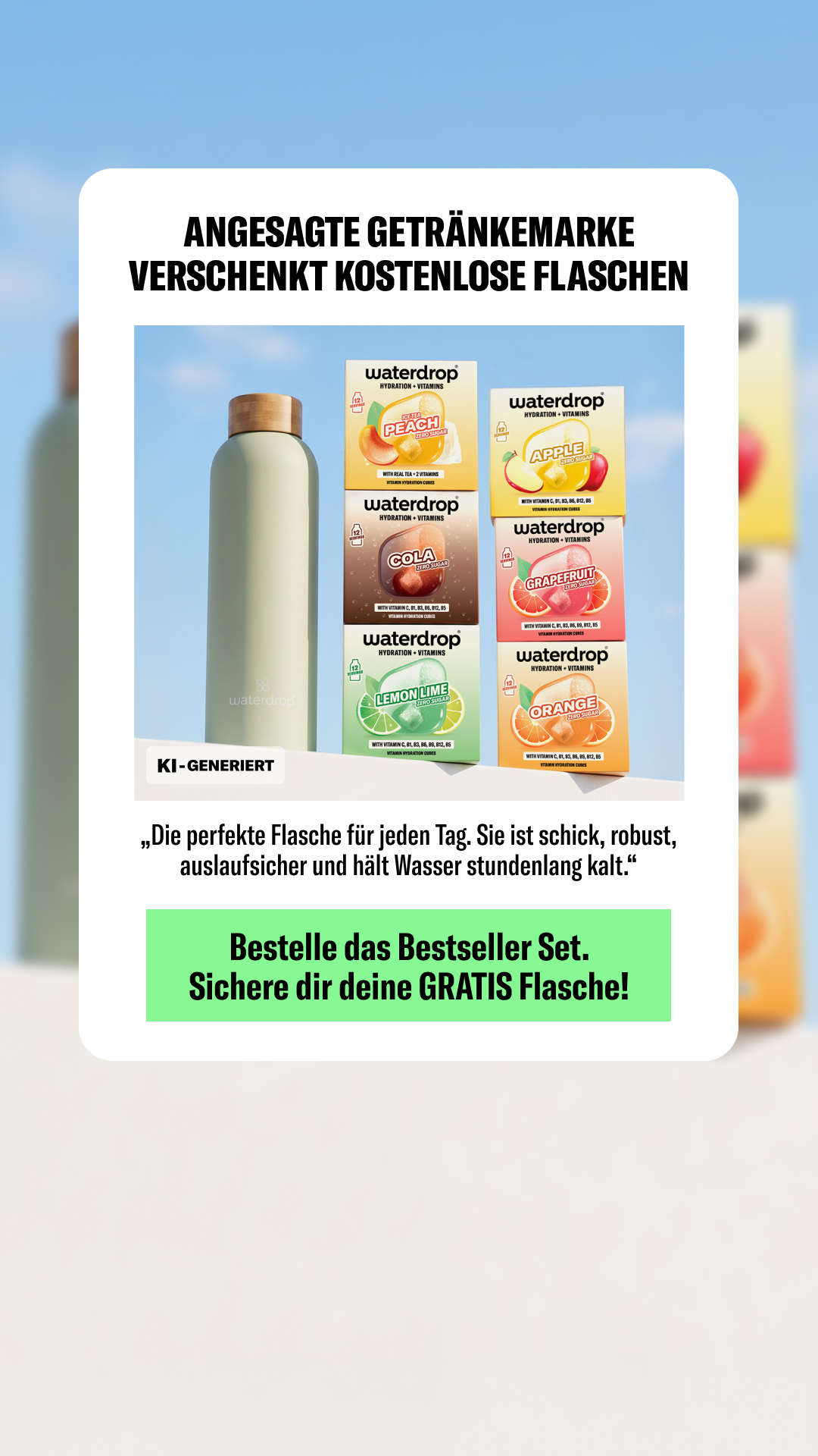 waterdrop Facebook ad