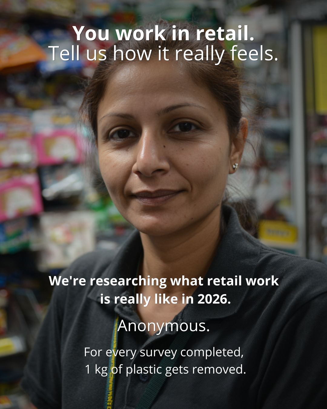 Retail Worker Research Facebook ad: Take the survey →