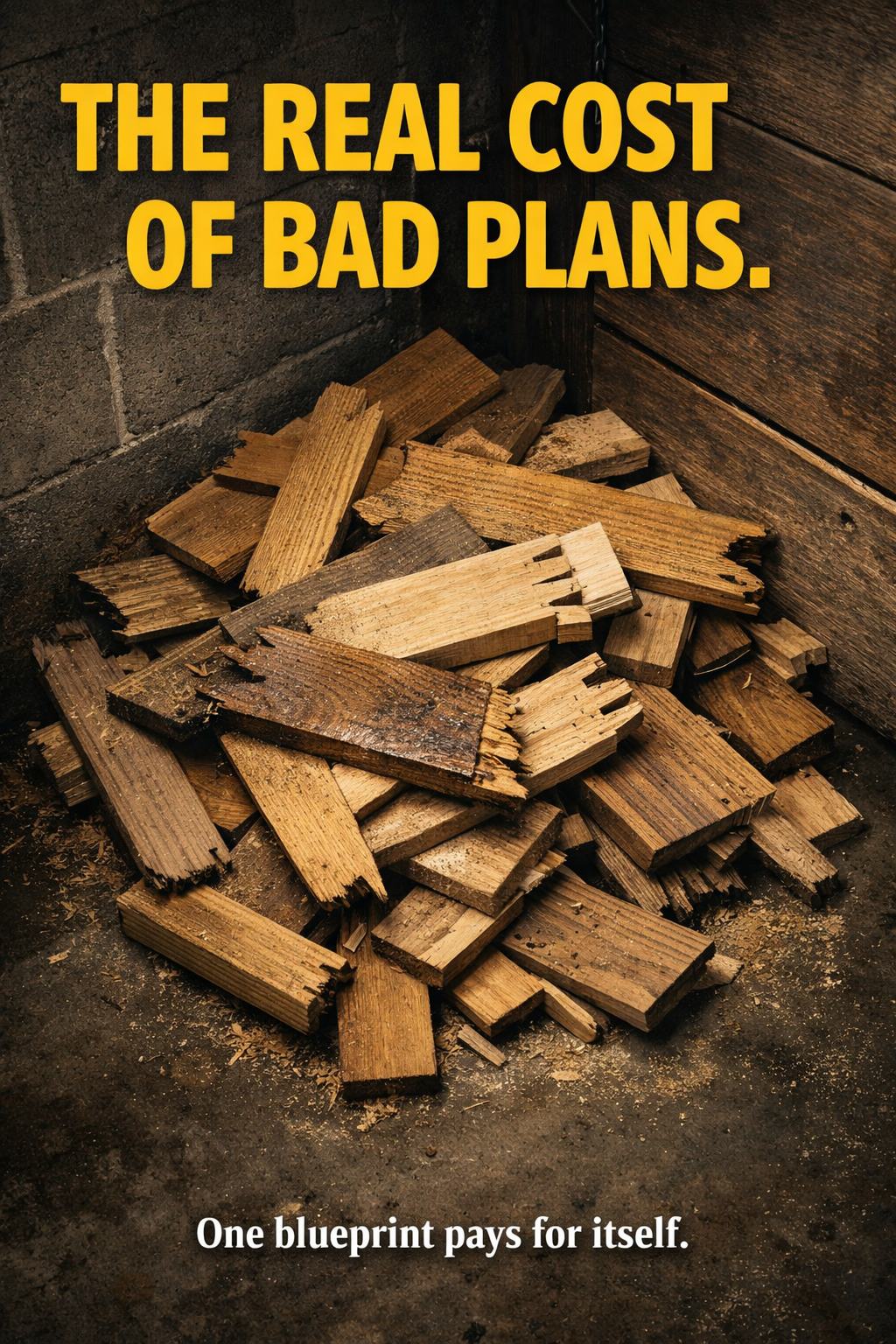 Blueprint Workshop Facebook ad: +900 Woodworking Furniture Plans
