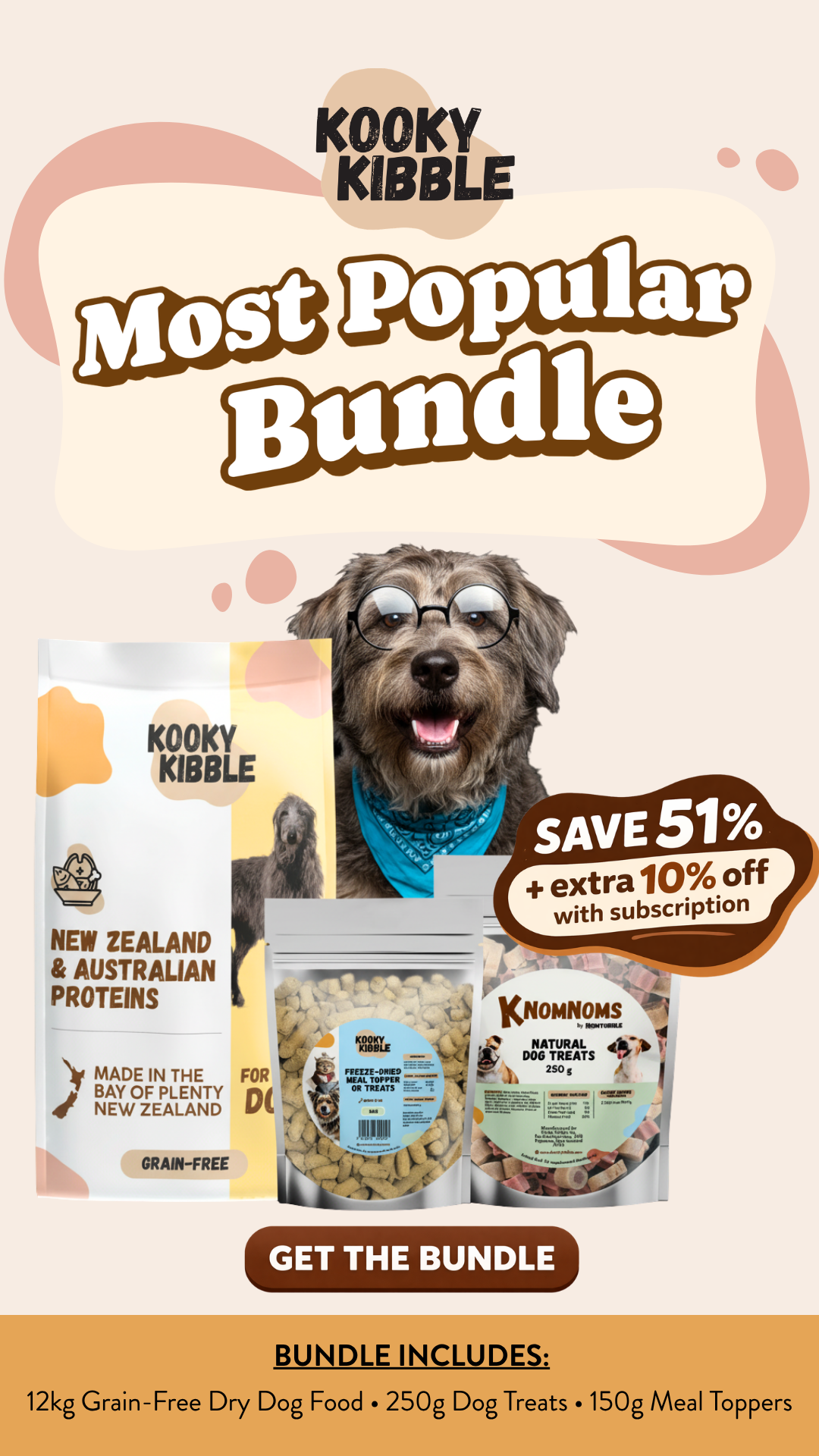 Kooky Kibble Co NZ Facebook ad