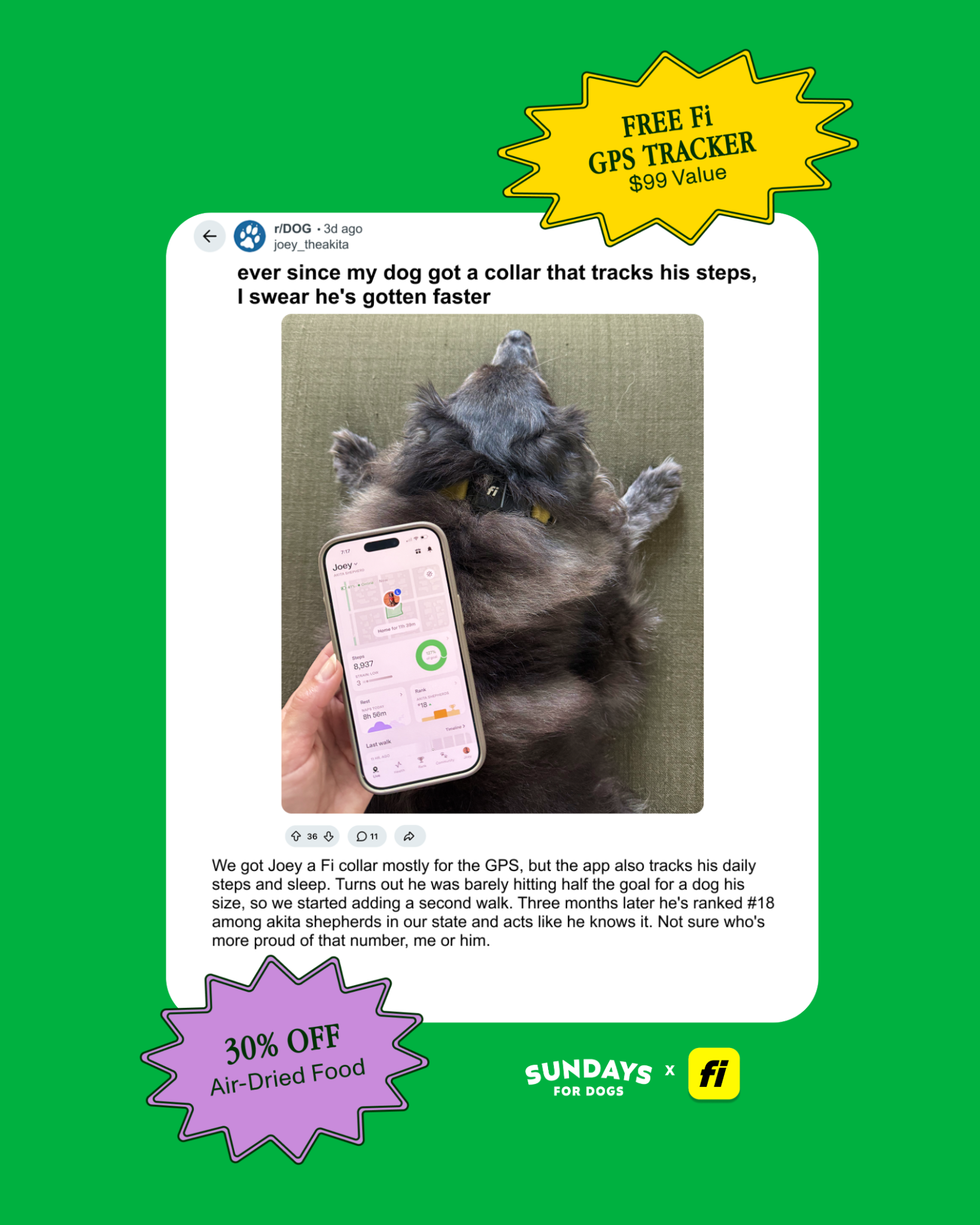 Sundays Facebook ad