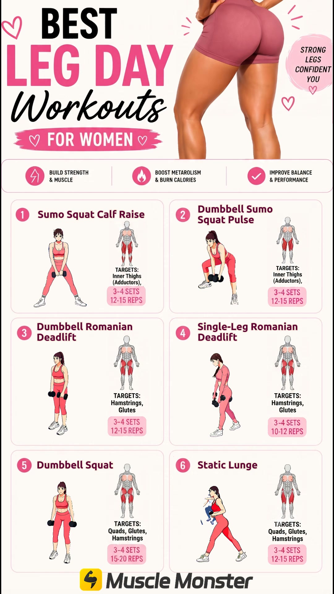 Muscle Monster: Planificador de ejercicios Facebook ad: Start the 21-Day Dumbbell Challenge today!