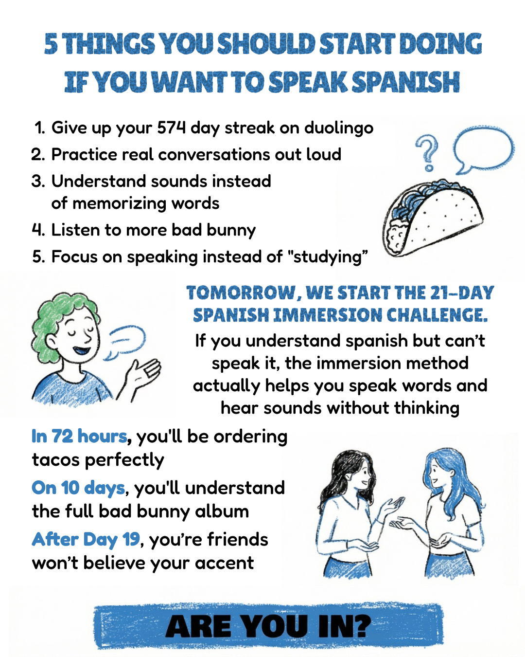 Speak Facebook ad