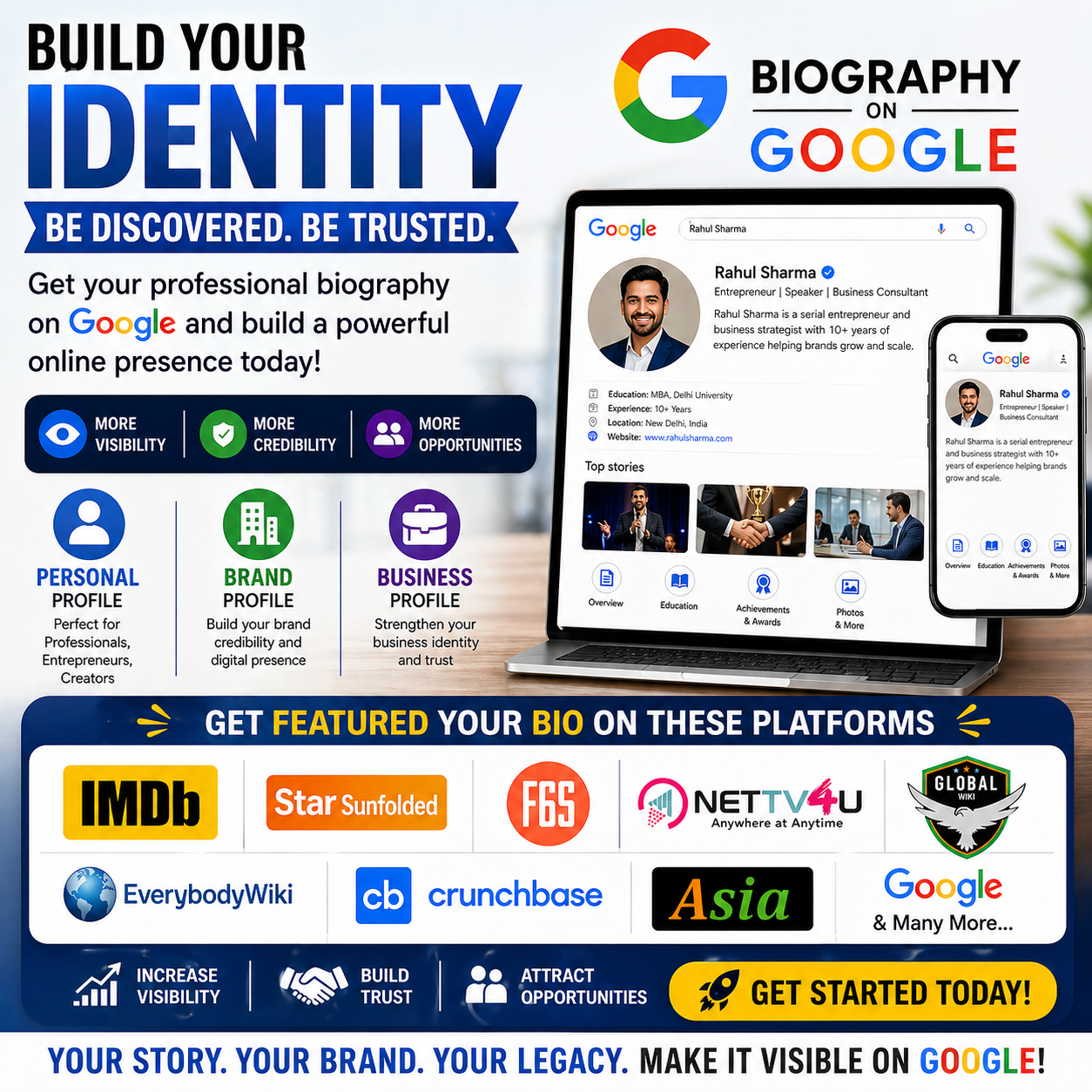 RV Rising Media Pvt Ltd Facebook ad: Biography in Rs.