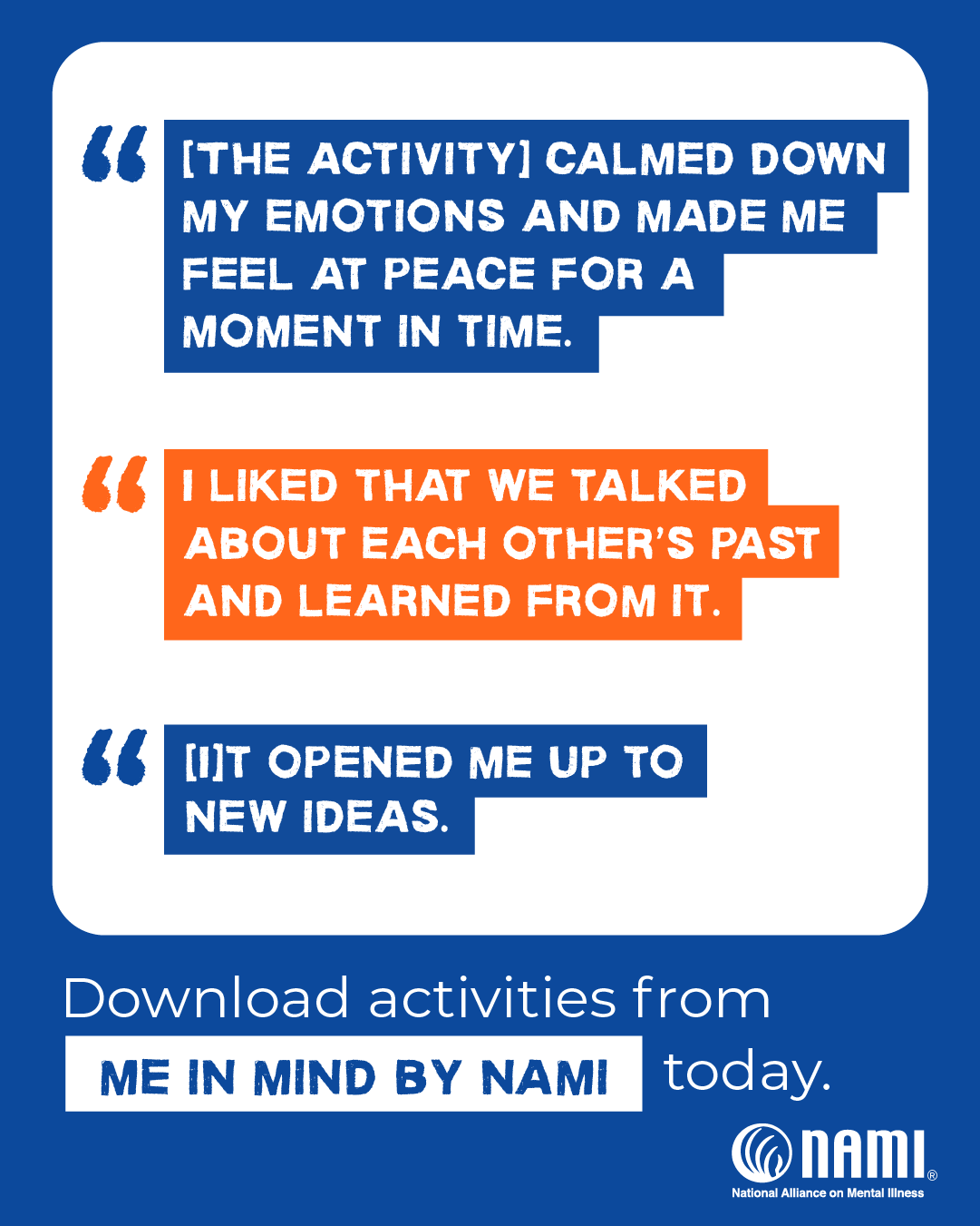 NAMI Facebook ad