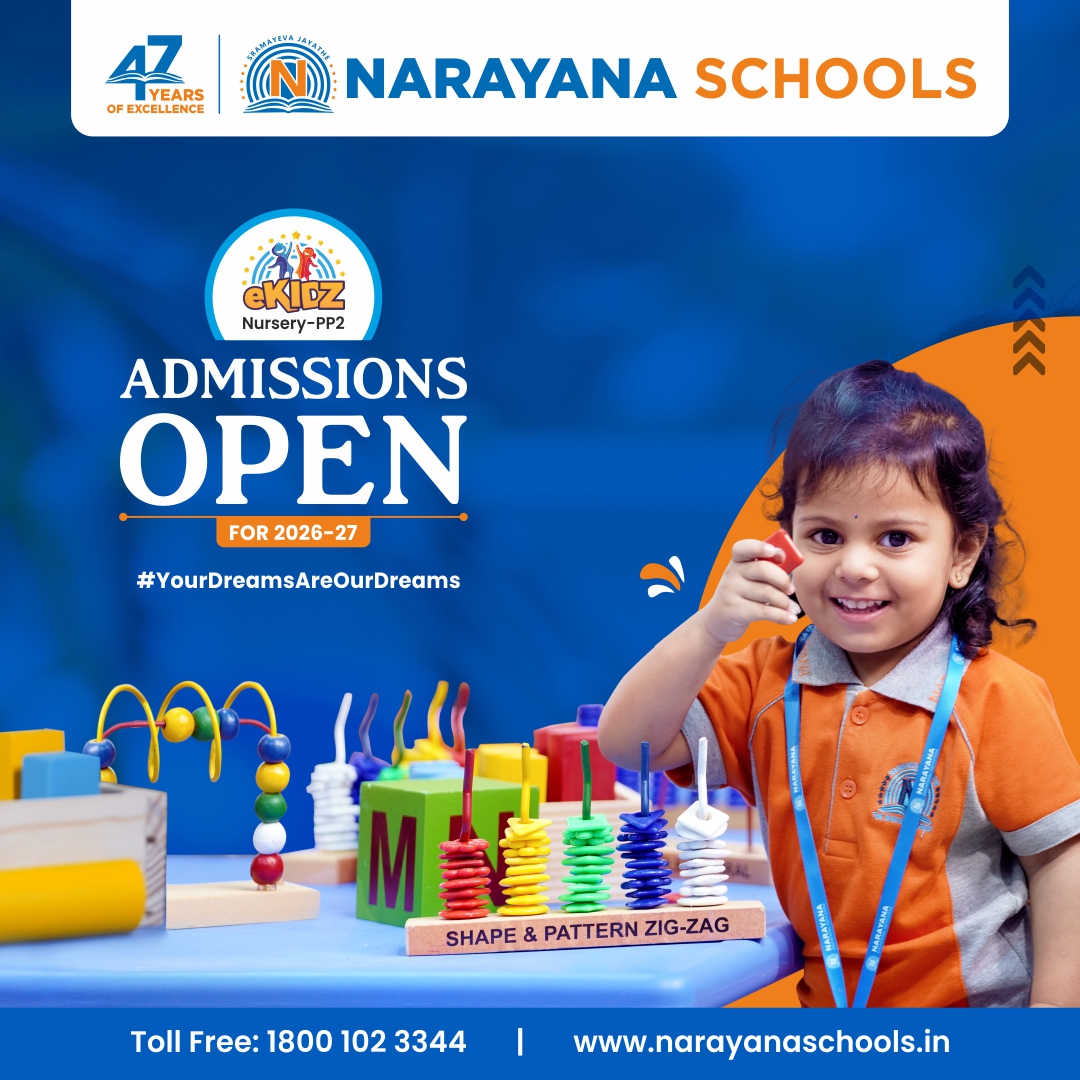 Narayana e-TECHNO School, Jhotwara Facebook ad: Enrol Now at Narayana eKidz, Safe, Happy &…