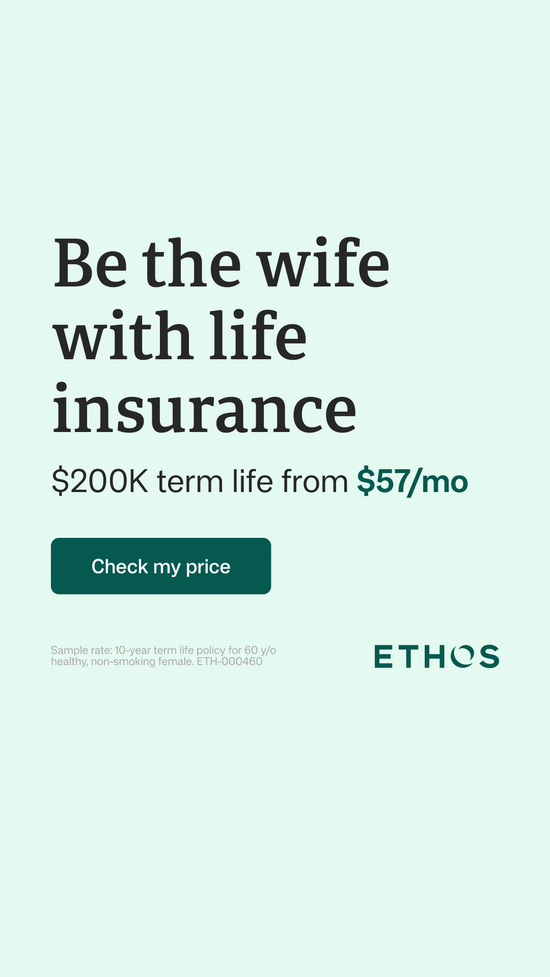 Ethos Facebook ad