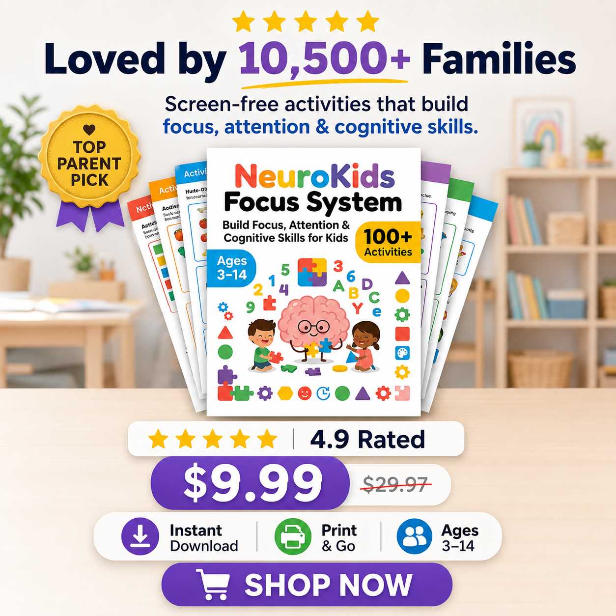 NeuroKids Facebook ad from Aug 22, 2026