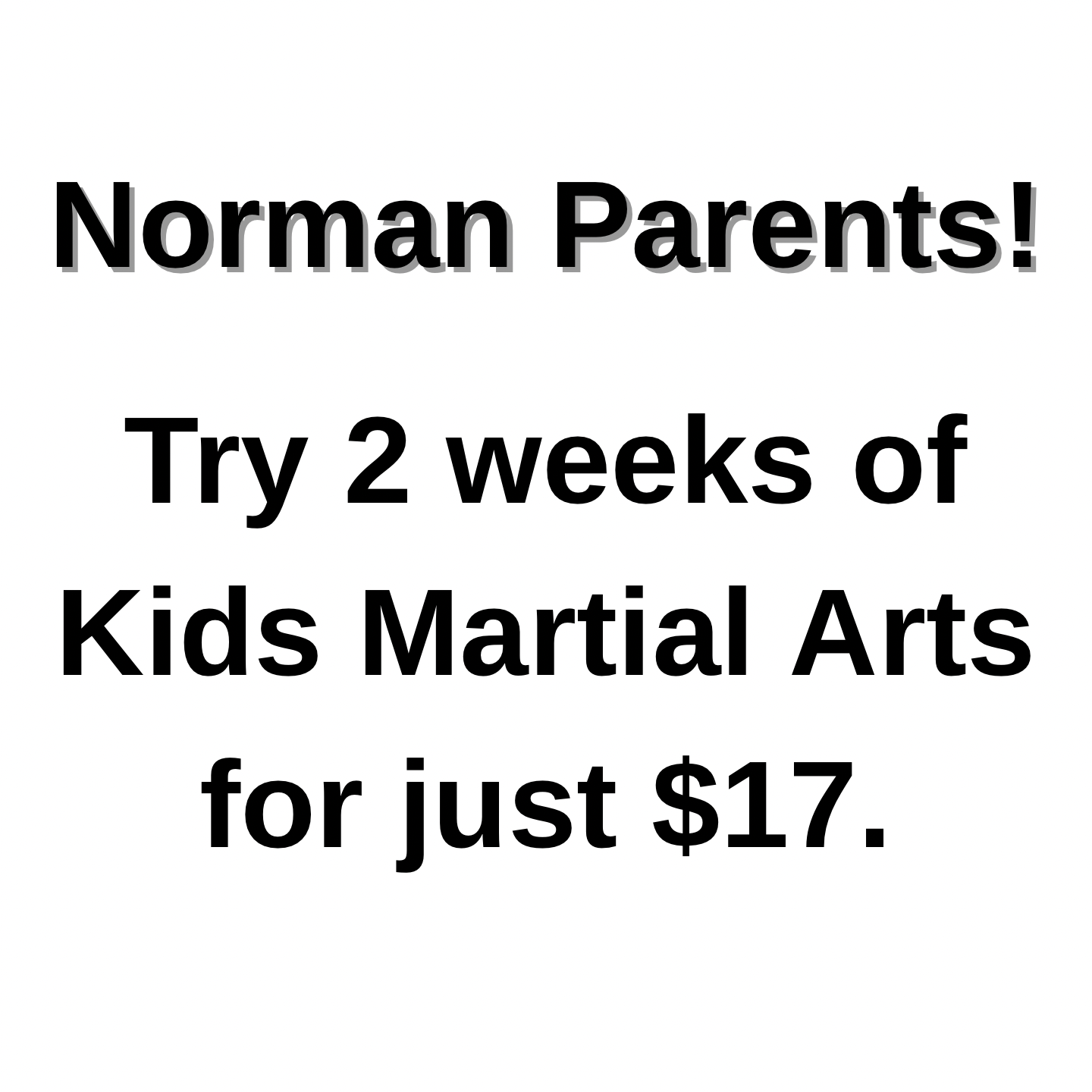 Vision Martial Arts Academy Facebook ad