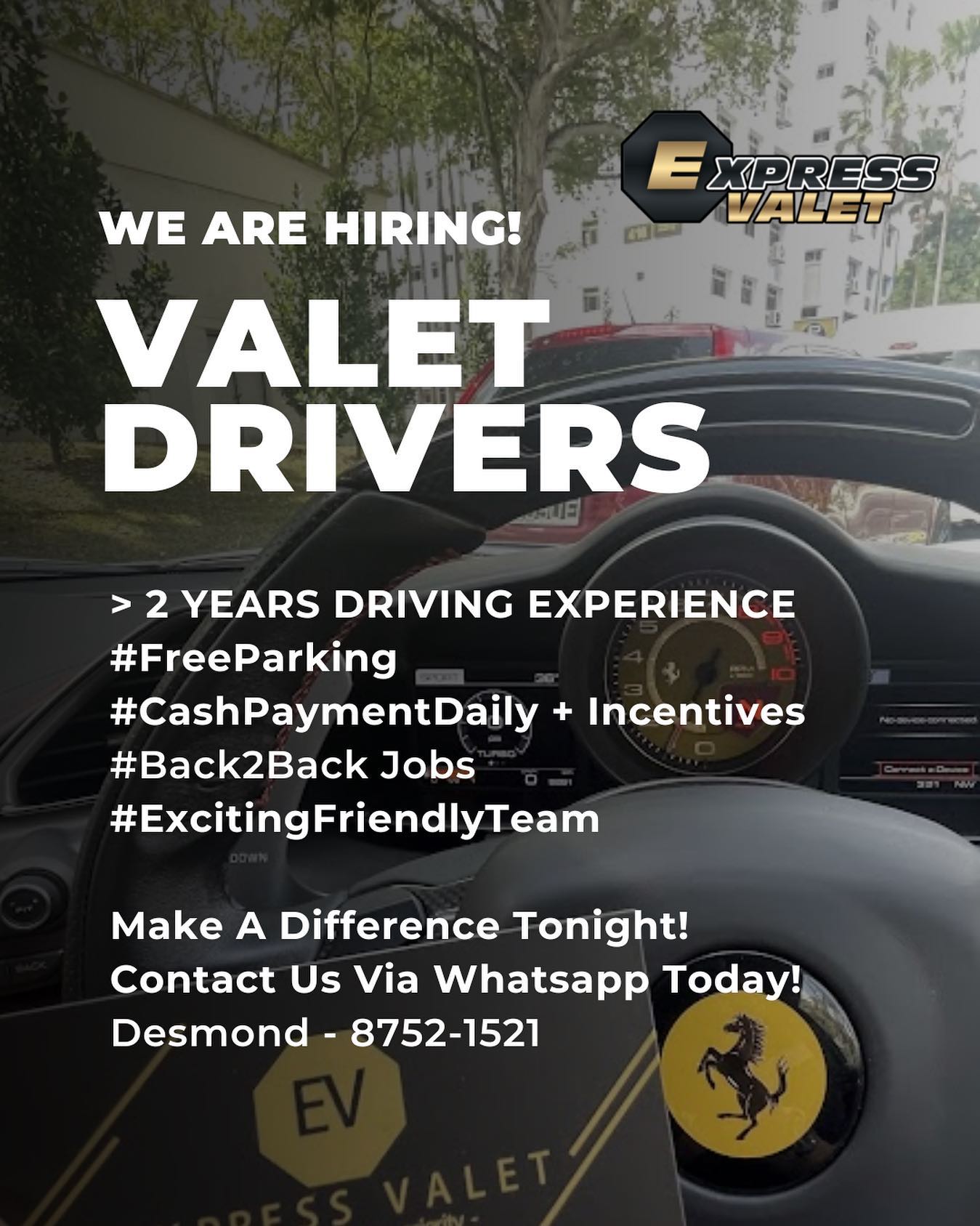 Express Valet - Drive Home Service Facebook ad
