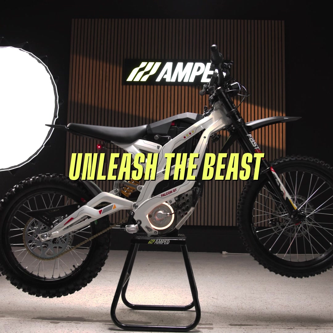Amped Bikes Facebook ad: Everyone told me electric couldn't compete with gas.