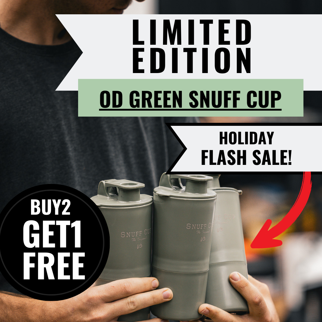 Snuff Cup Facebook ad: Tired of those nasty spit bottles?