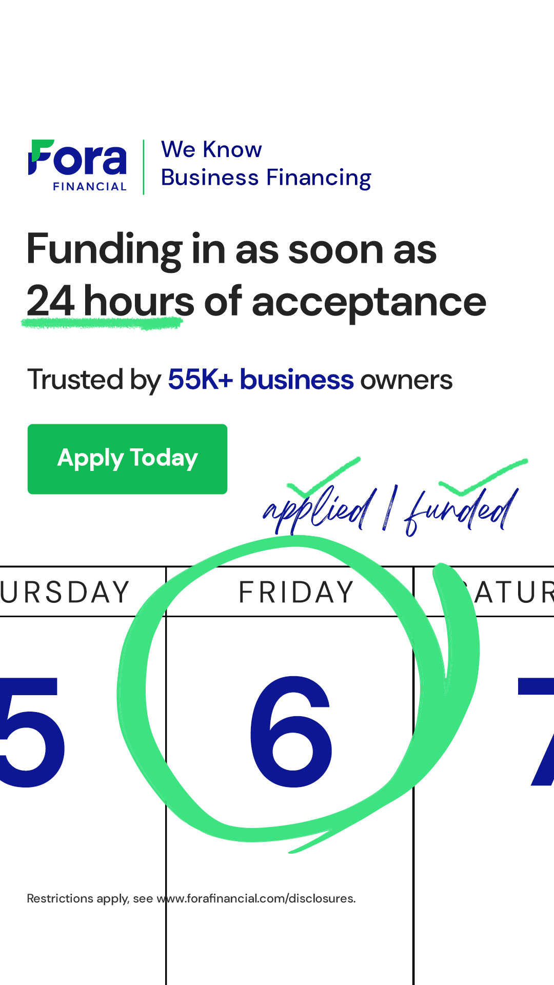 Fora Financial Facebook ad
