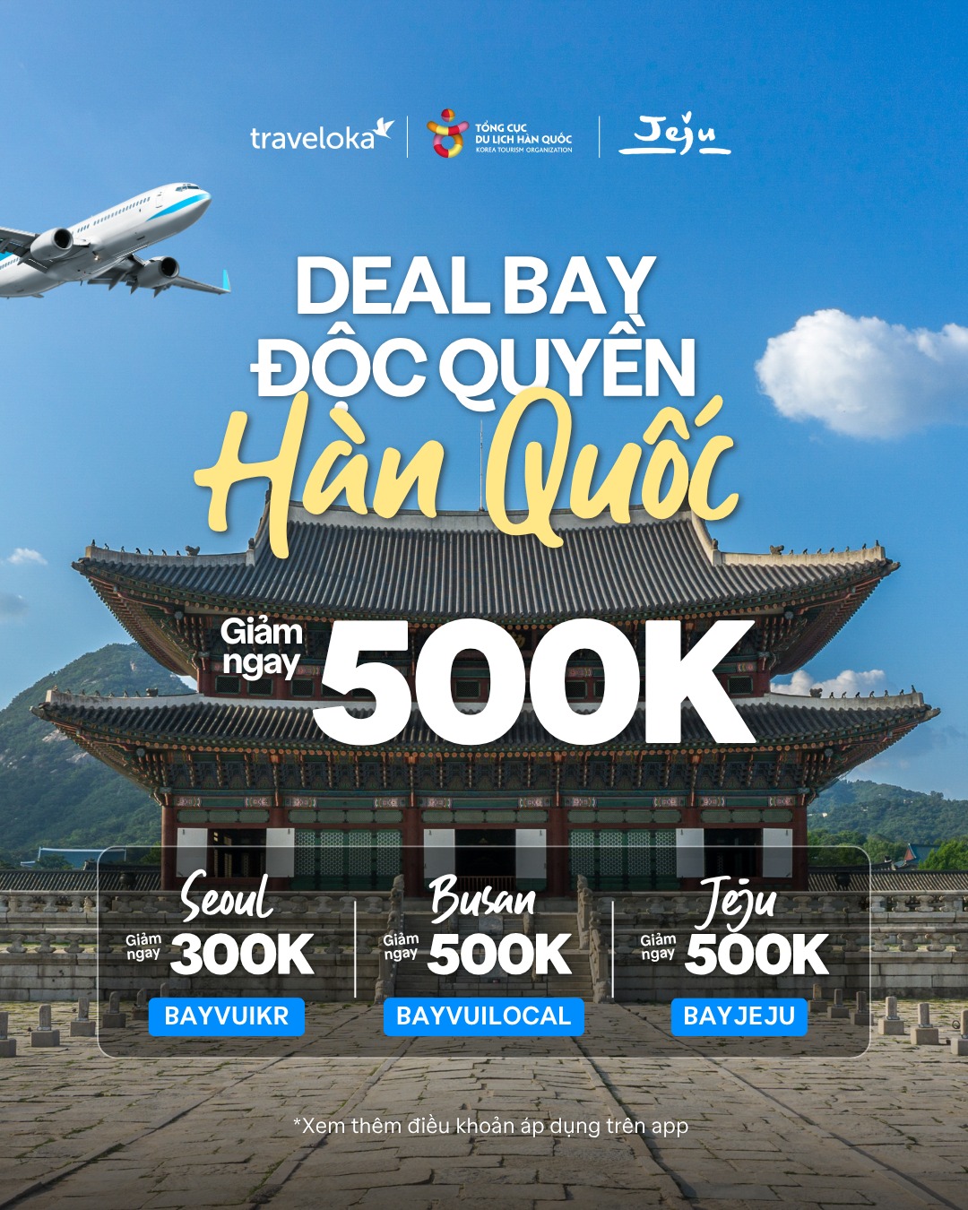 Traveloka Vietnam Facebook ad: GIẢI NHIỆT MÙA HÈ VỚI DEAL BAY HÀN…