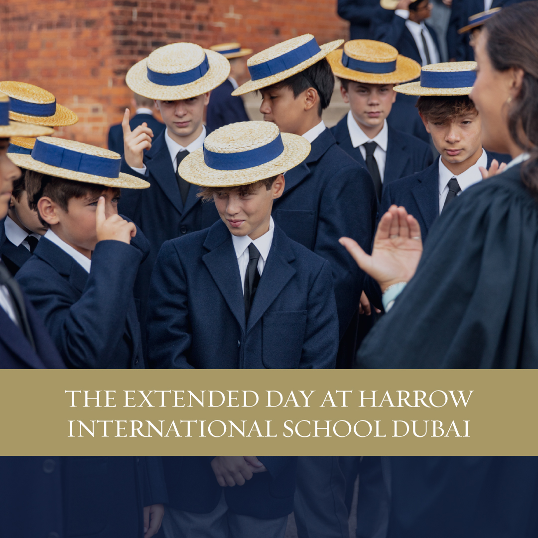 Harrow International School Dubai Facebook ad: Harrow International School Dubai brings an extended day…