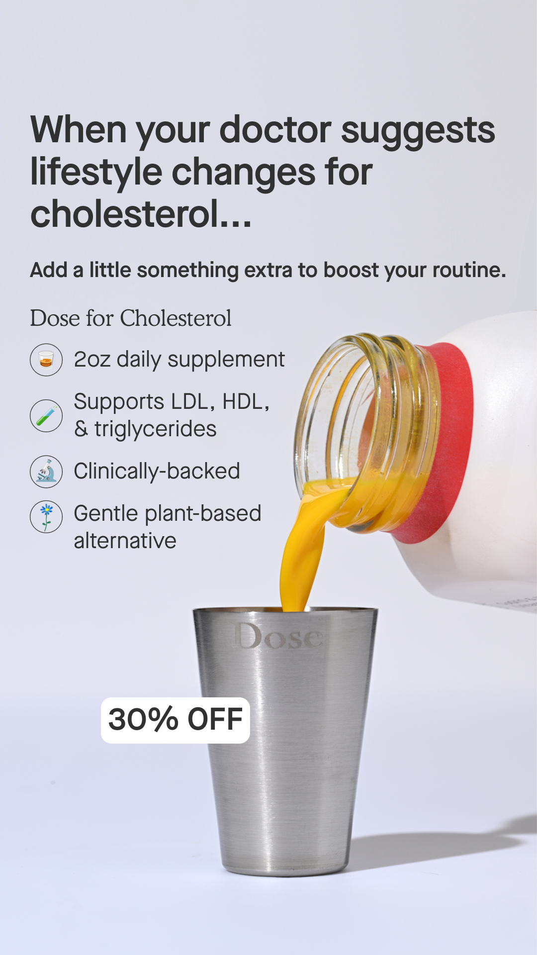 Dose for Cholesterol Facebook ad