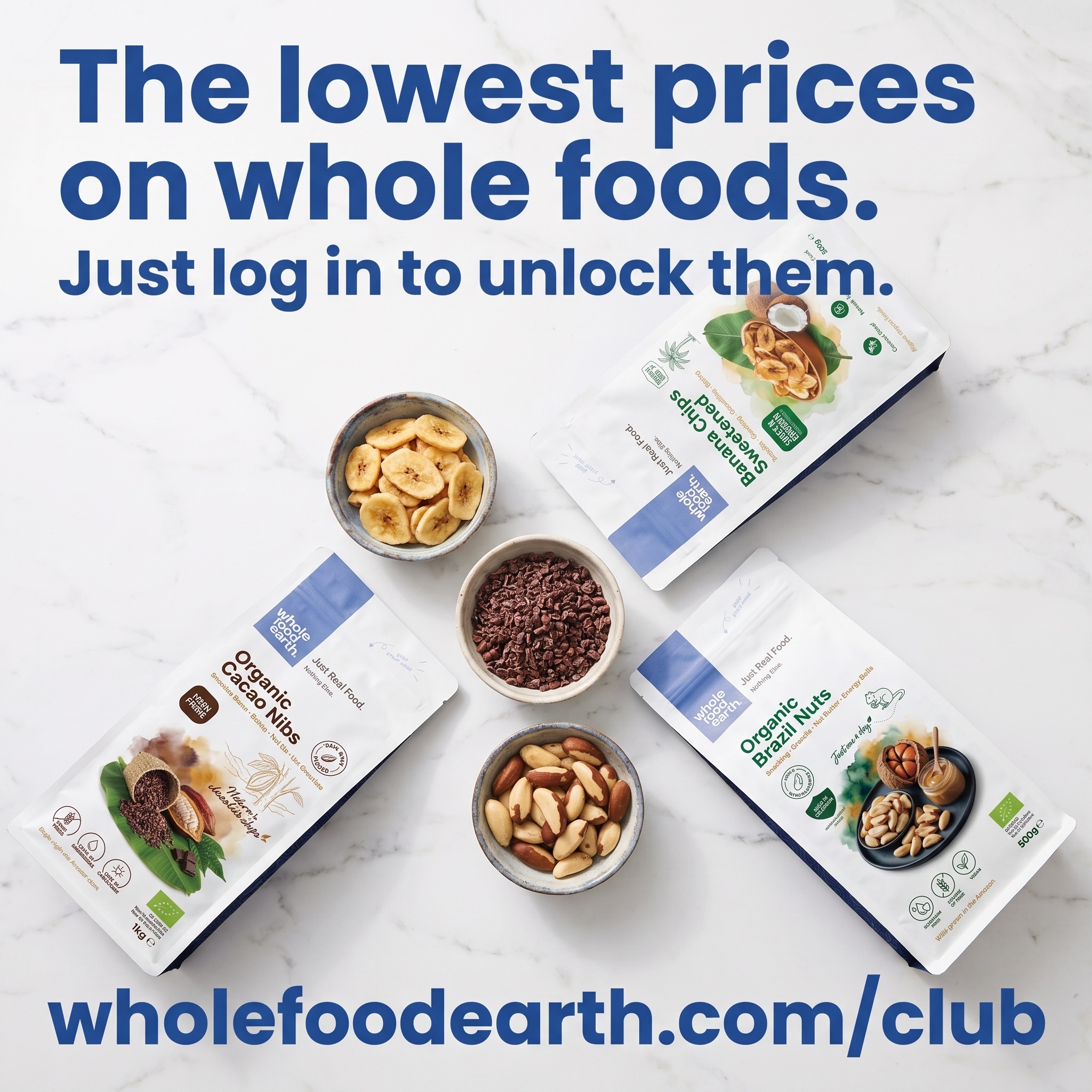 Whole Food Earth Facebook ad: Organic Wholefoods & Bulk Health Foods Online | Whole Food…