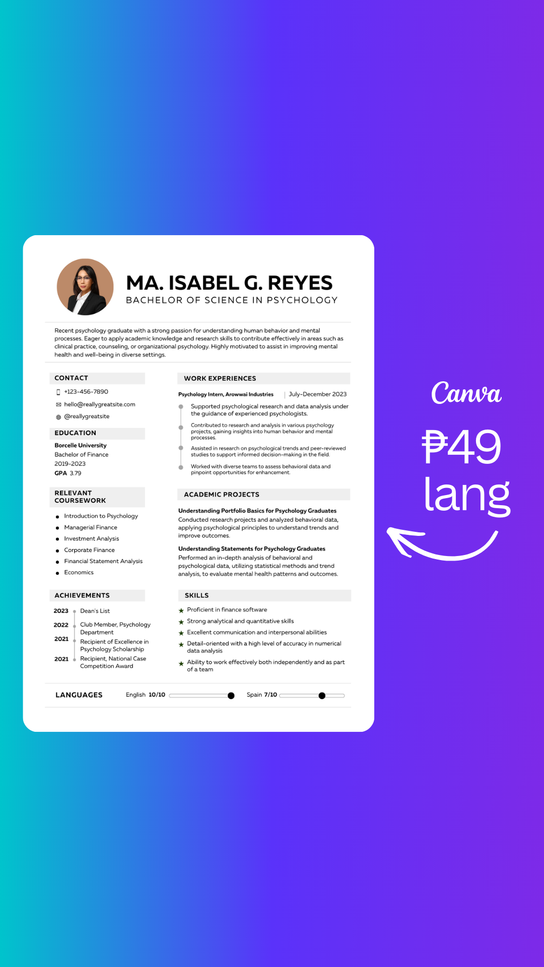Canva Facebook ad