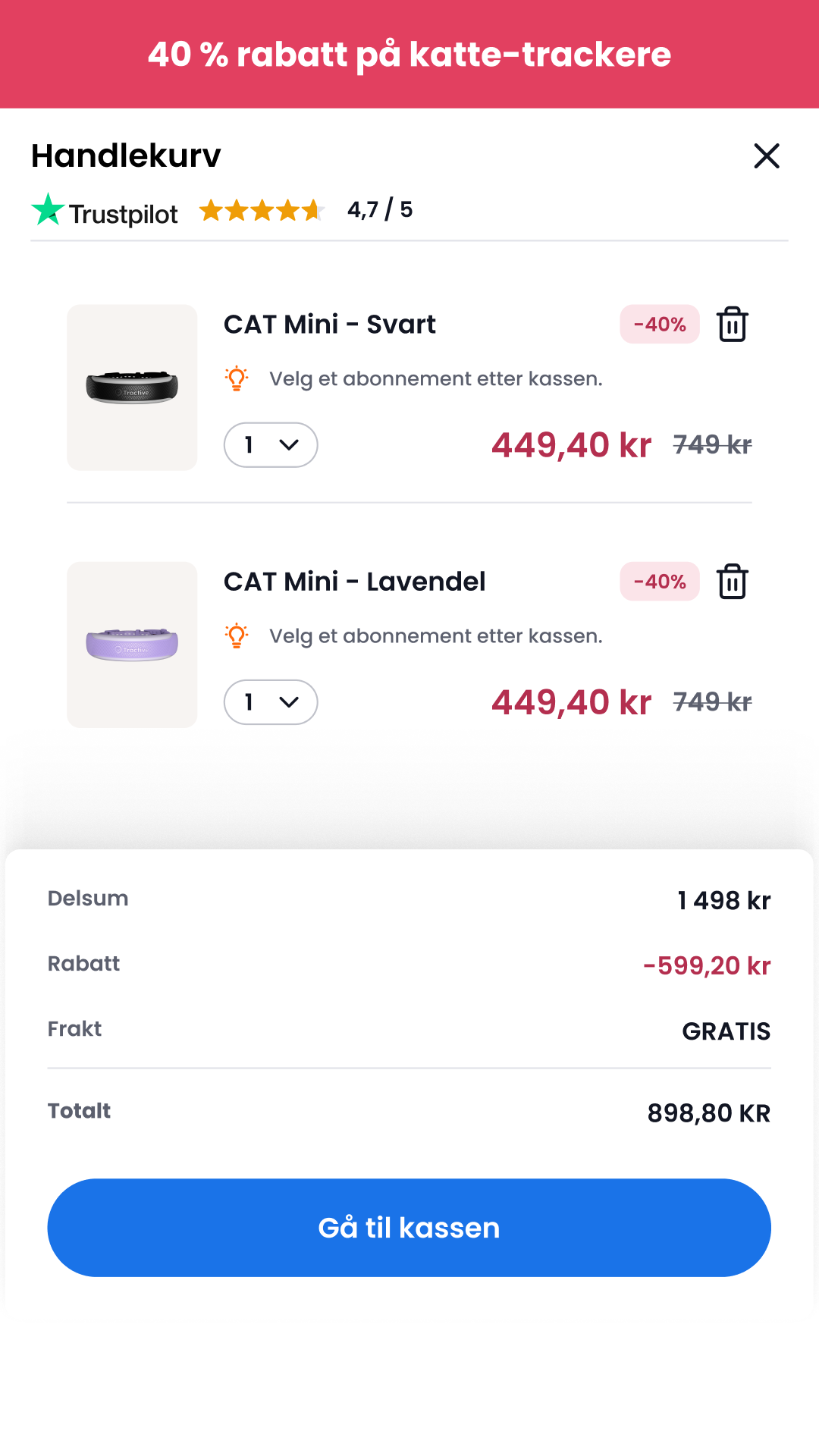 Tractive Facebook ad