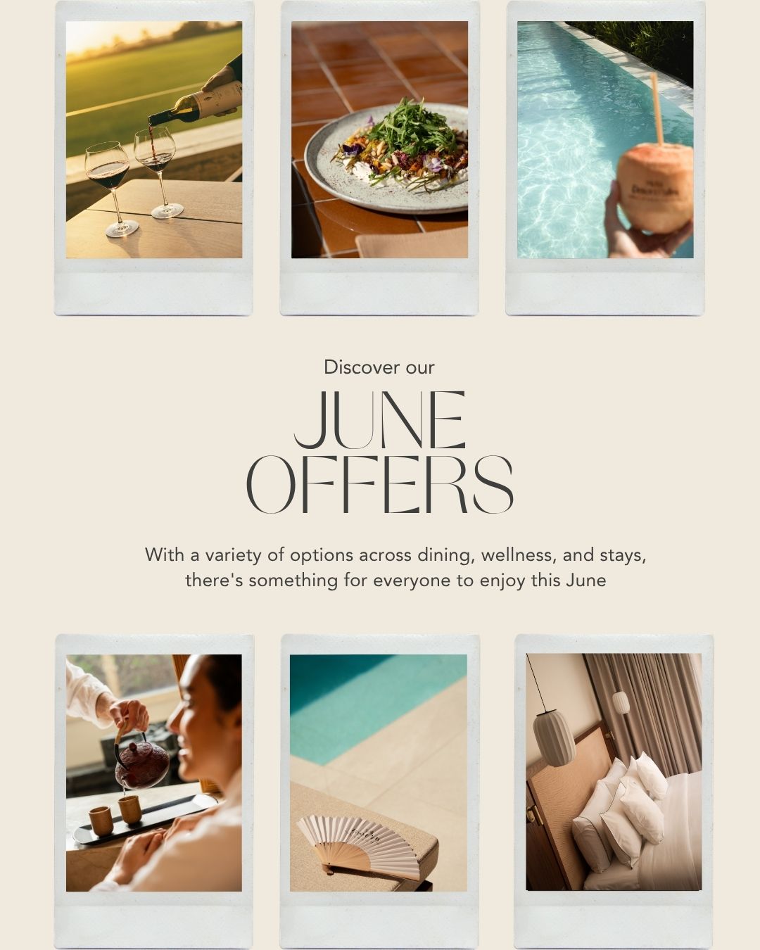Meliá Desert Palm, Meliá Collection Facebook ad: A new month calls for summer mornings, longer…
