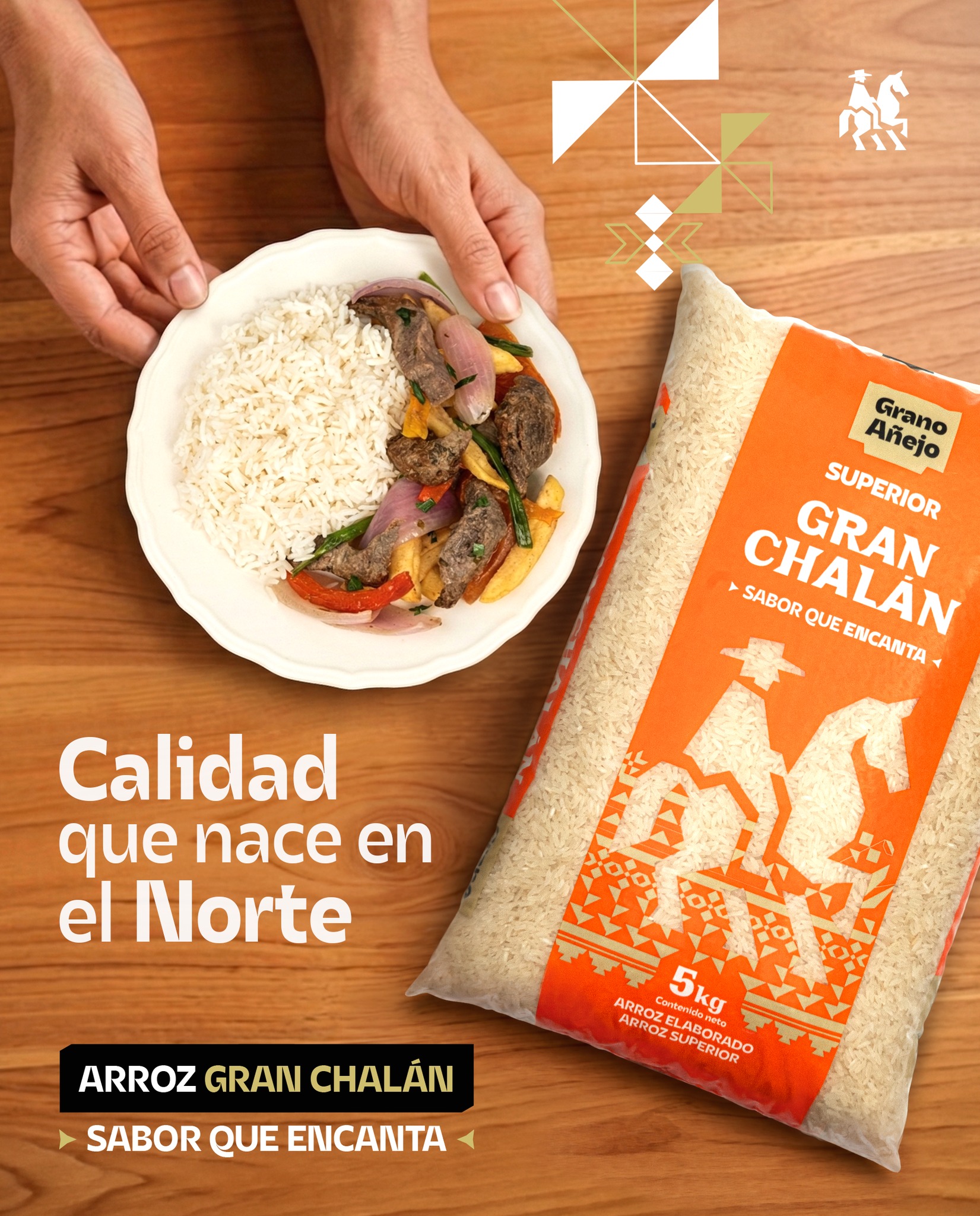 Arroz Gran Chalán Facebook ad: Del norte del Perú para tu mesa