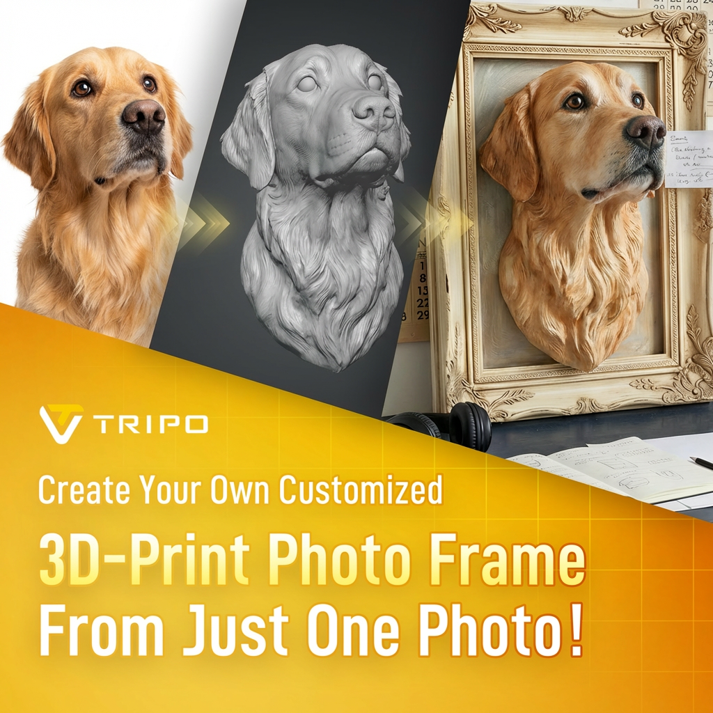 Tripo 3D Facebook ad