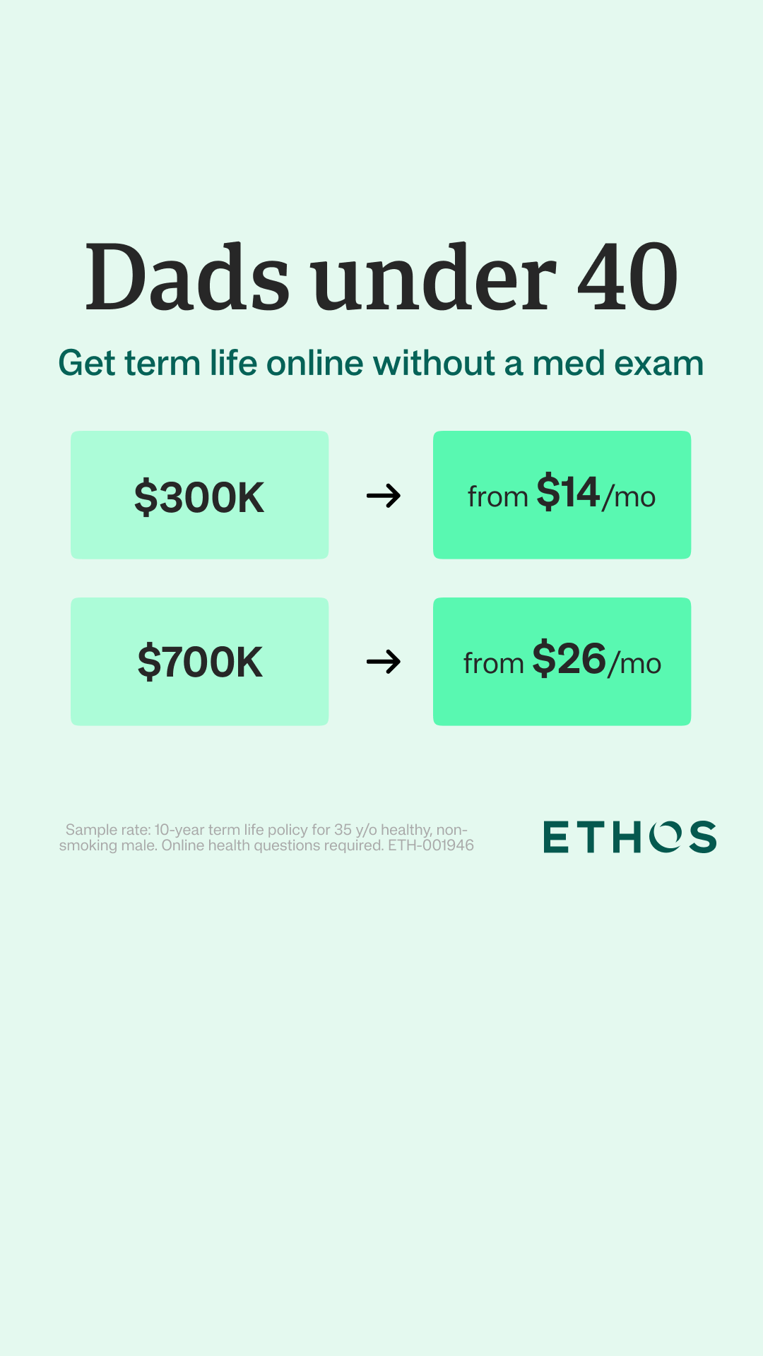 Ethos Facebook ad