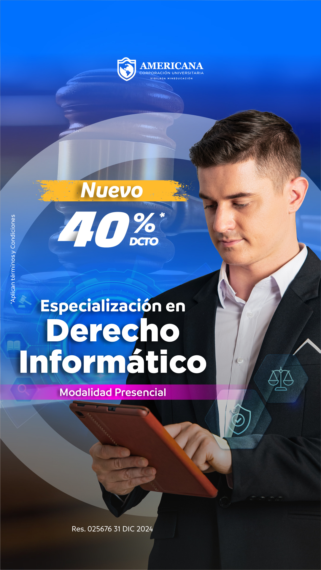 Escuela de Posgrado Americana Barranquilla Facebook ad