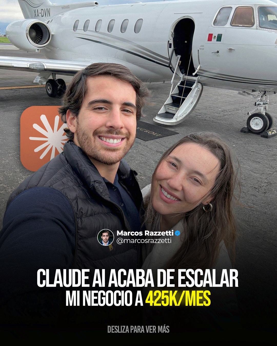Marcos BlueHackers Facebook ad: Comentá CLAUDE y te envío los 5 proyectos…