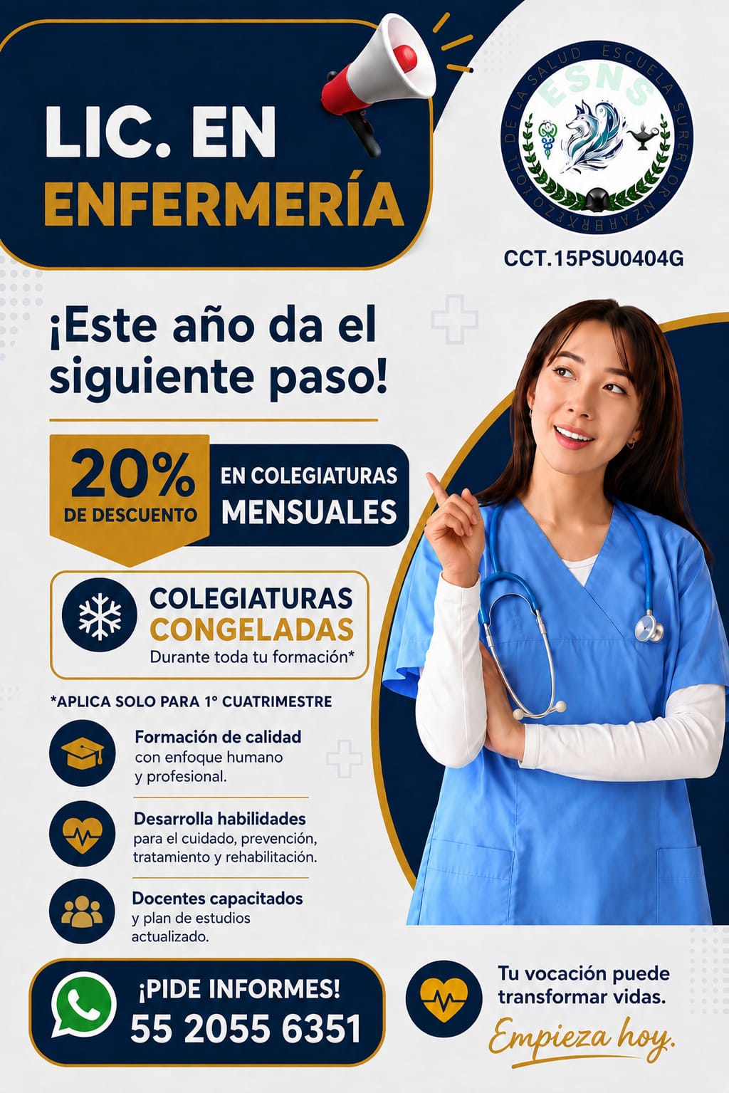 Escuela Superior Nezahualcóyotl De La Salud Facebook ad