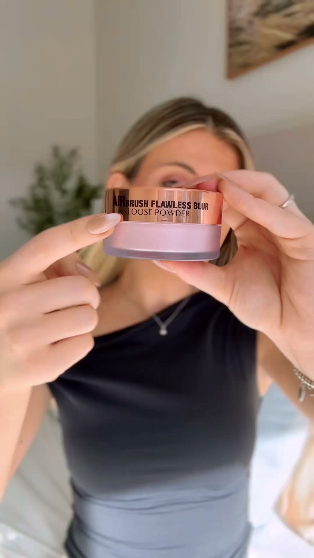 Charlotte Tilbury Facebook ad: BRIGHTEN YOUR BASE
