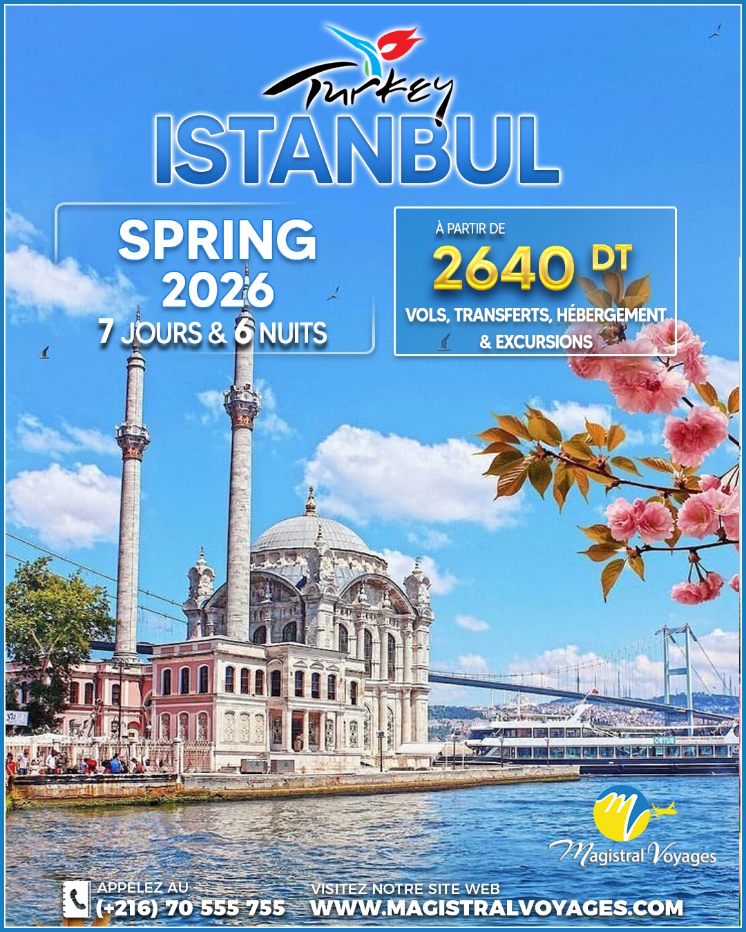 Magistral Voyages Facebook ad: ISTANBUL, SPRING 2026 avec