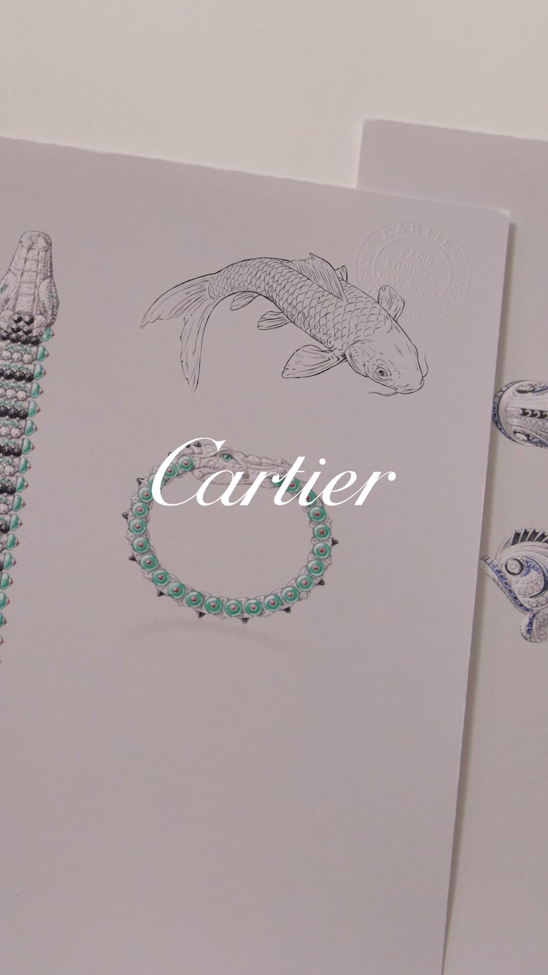 Cartier Facebook ad: カルティエに息づく動物たちが、野生の世界へと誘います
