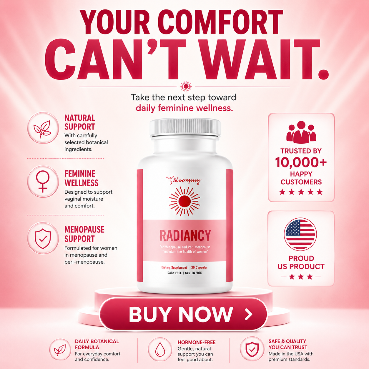 LumiVibe - Women's Wellness Facebook ad: Radiancy Vaginal Probiotics