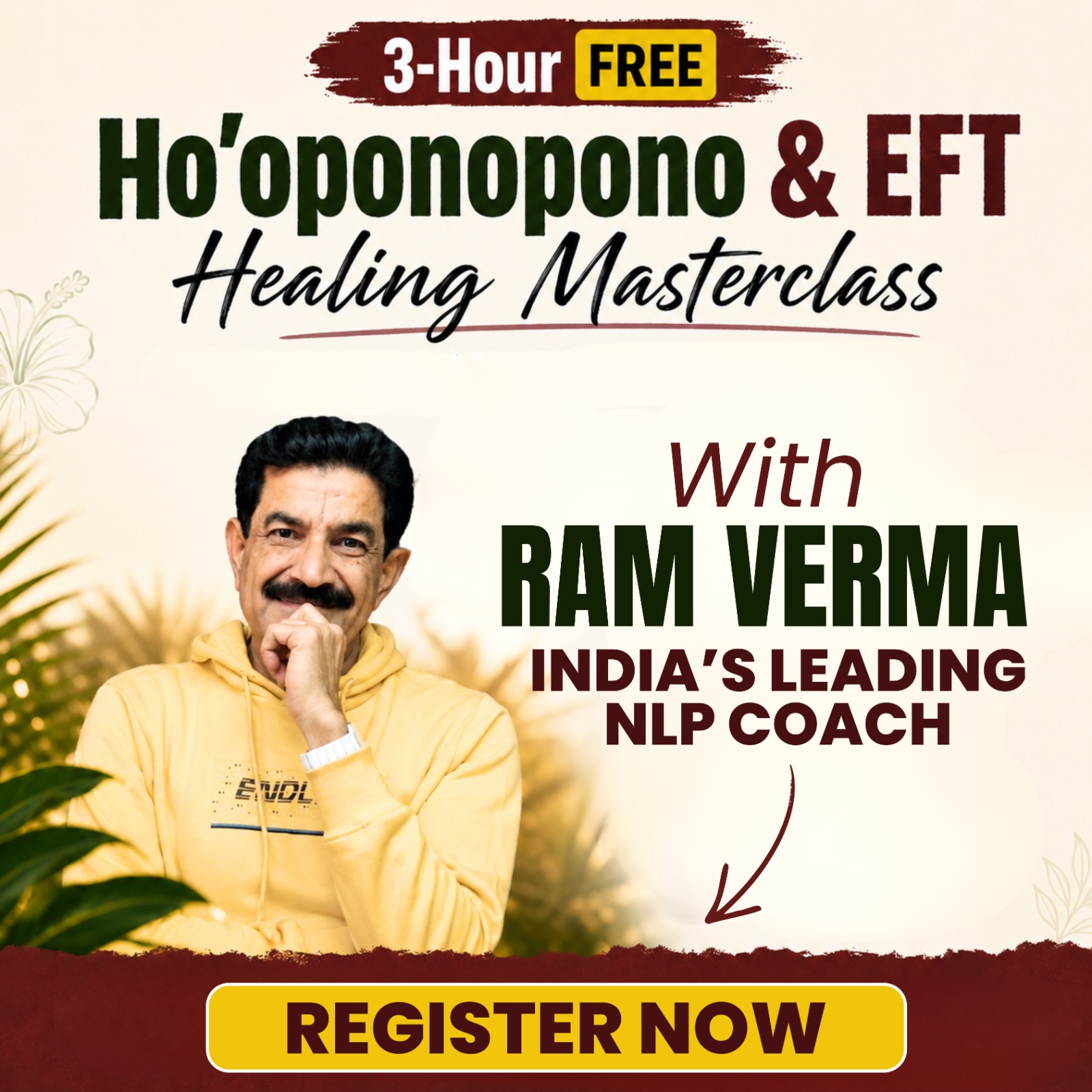 Ram Verma Facebook ad: Heal Your Past. Reclaim Your Peace.
