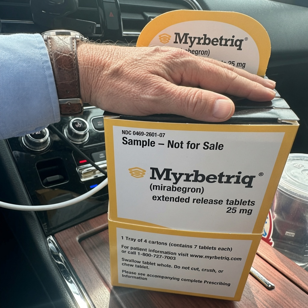 Dr. Erik Lindqvist Facebook ad: Mirabegron doesn't calm your bladder. It blocks it.
