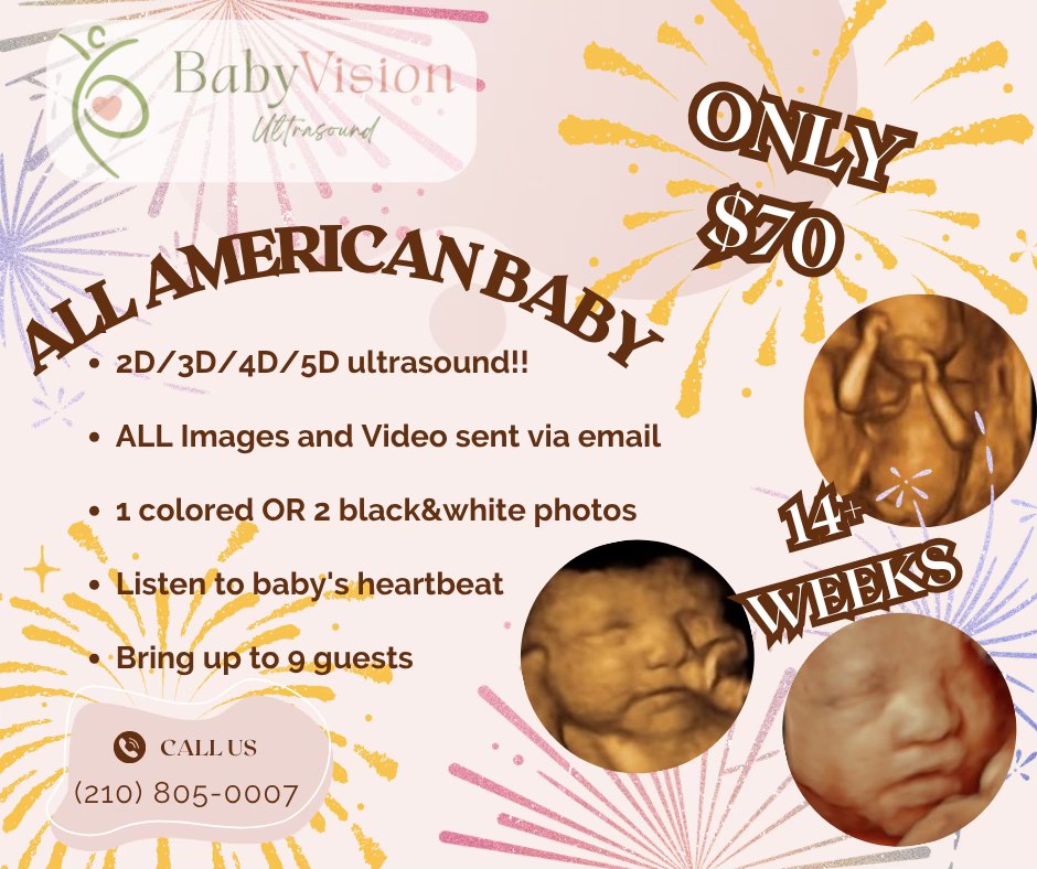 BabyVision Ultrasound Facebook ad: All American Baby Special