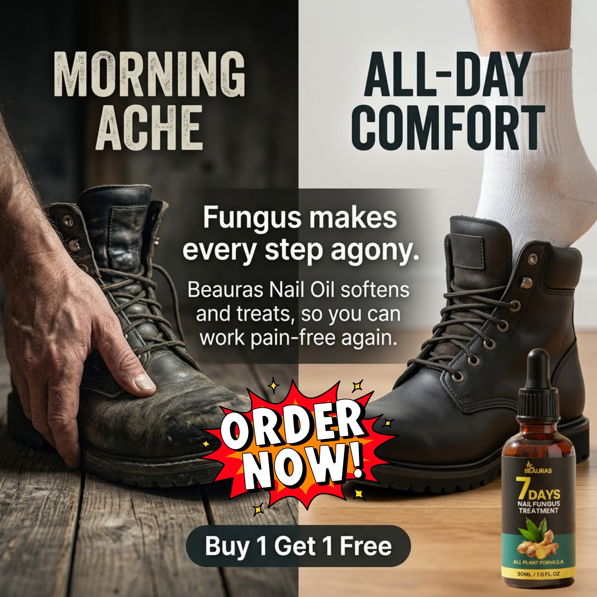 7 days Nail Fungus Treatment Oil Facebook ad