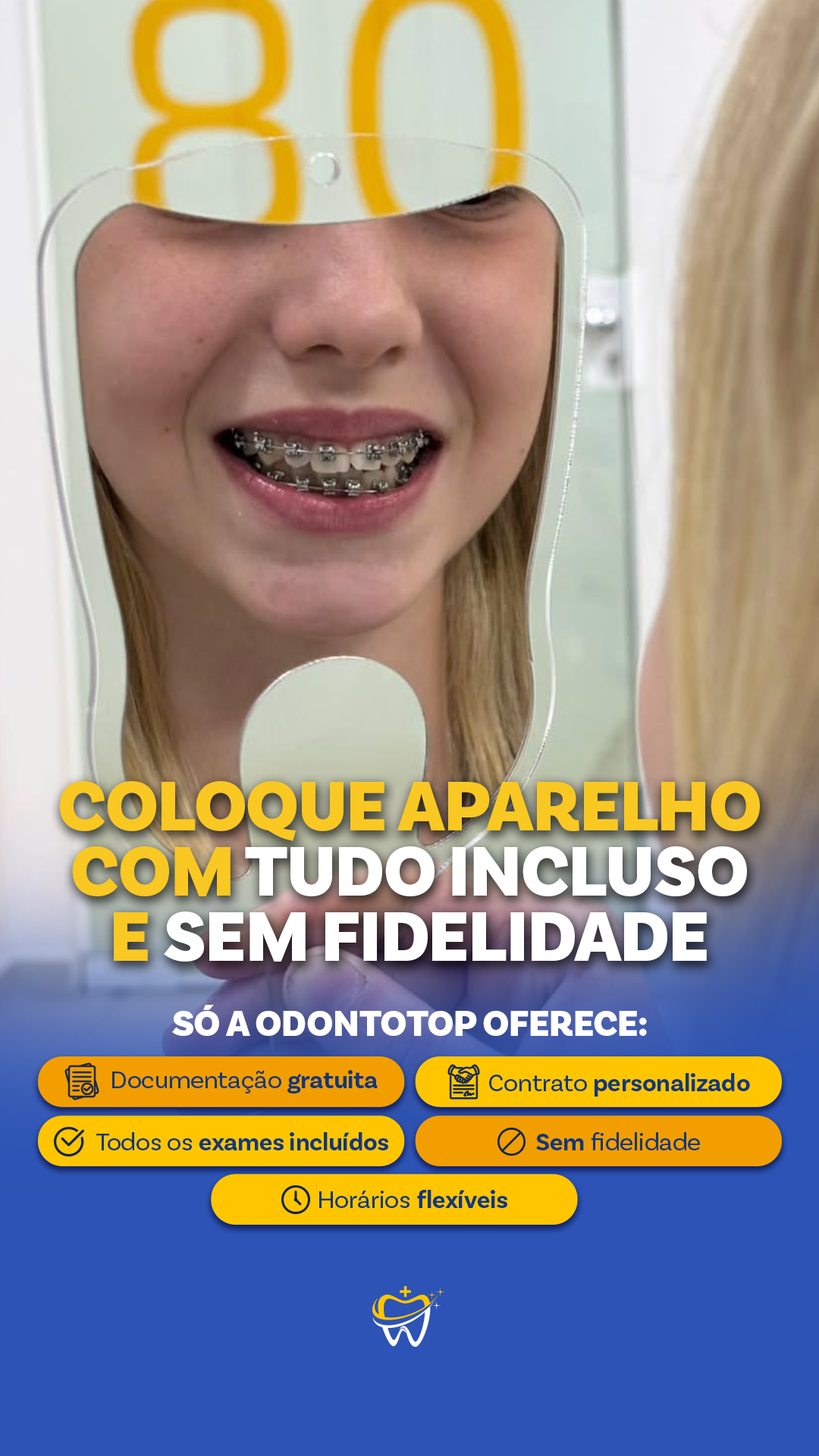 OdontoTop Guarapuava Facebook ad from May 13, 2026