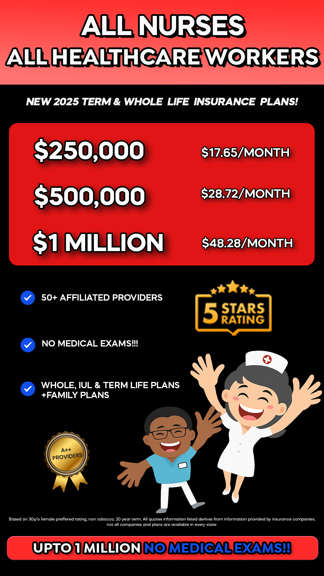 Life Insurance For Nurses Facebook ad