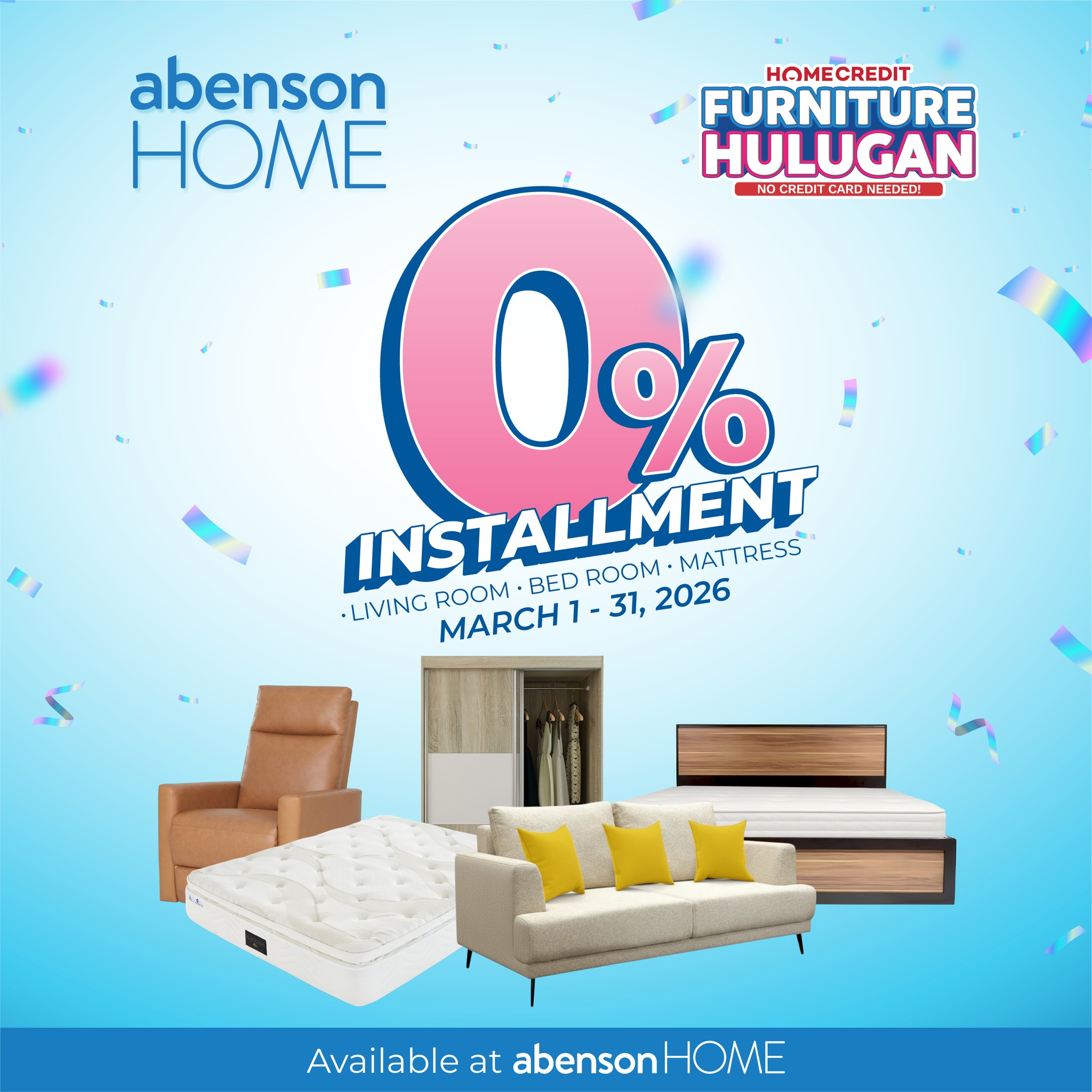 Abenson HOME Furniture Facebook ad