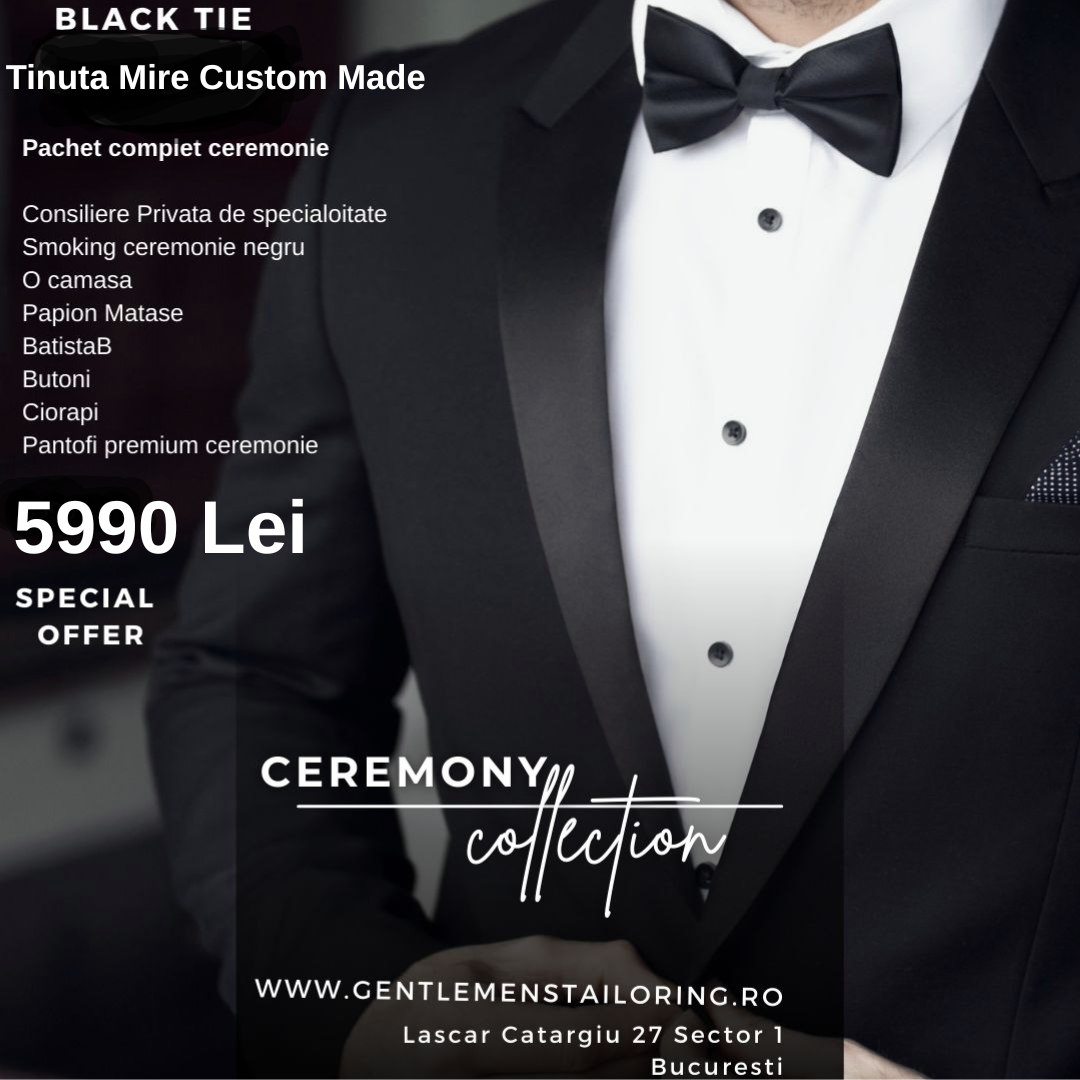 Costume Barbati - Gentlemen's Tailoring Exclusive Facebook ad: Smoking (Tuxedo) Made to measure - Gentlemen`s Tailoring