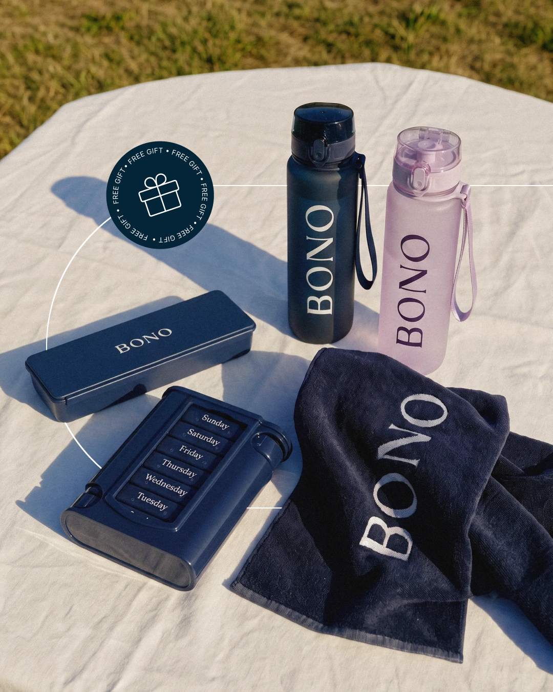 BONO Facebook ad: Kies je cadeau bij elke bestelling