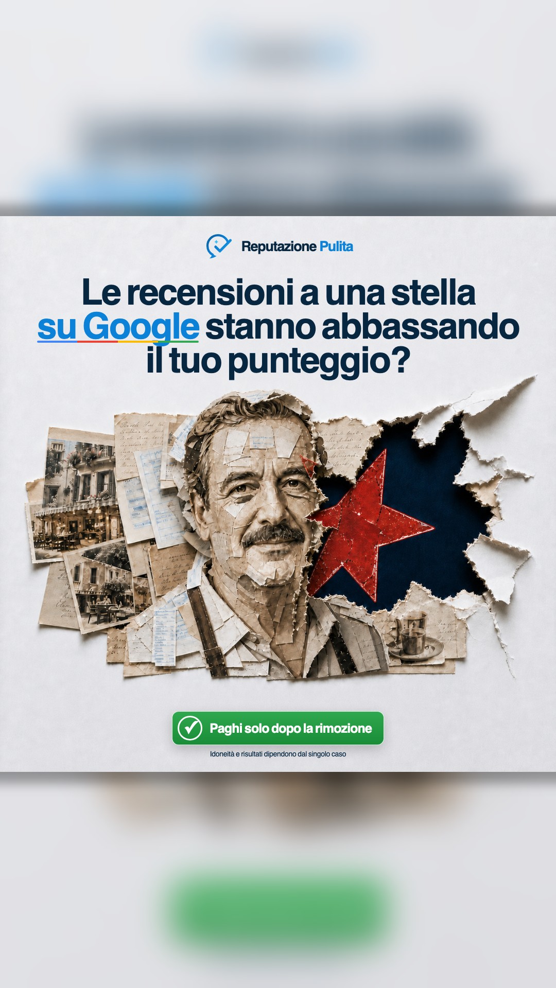 Reputazione Pulita Facebook ad: Rimuoviamo la recensione o non paghi